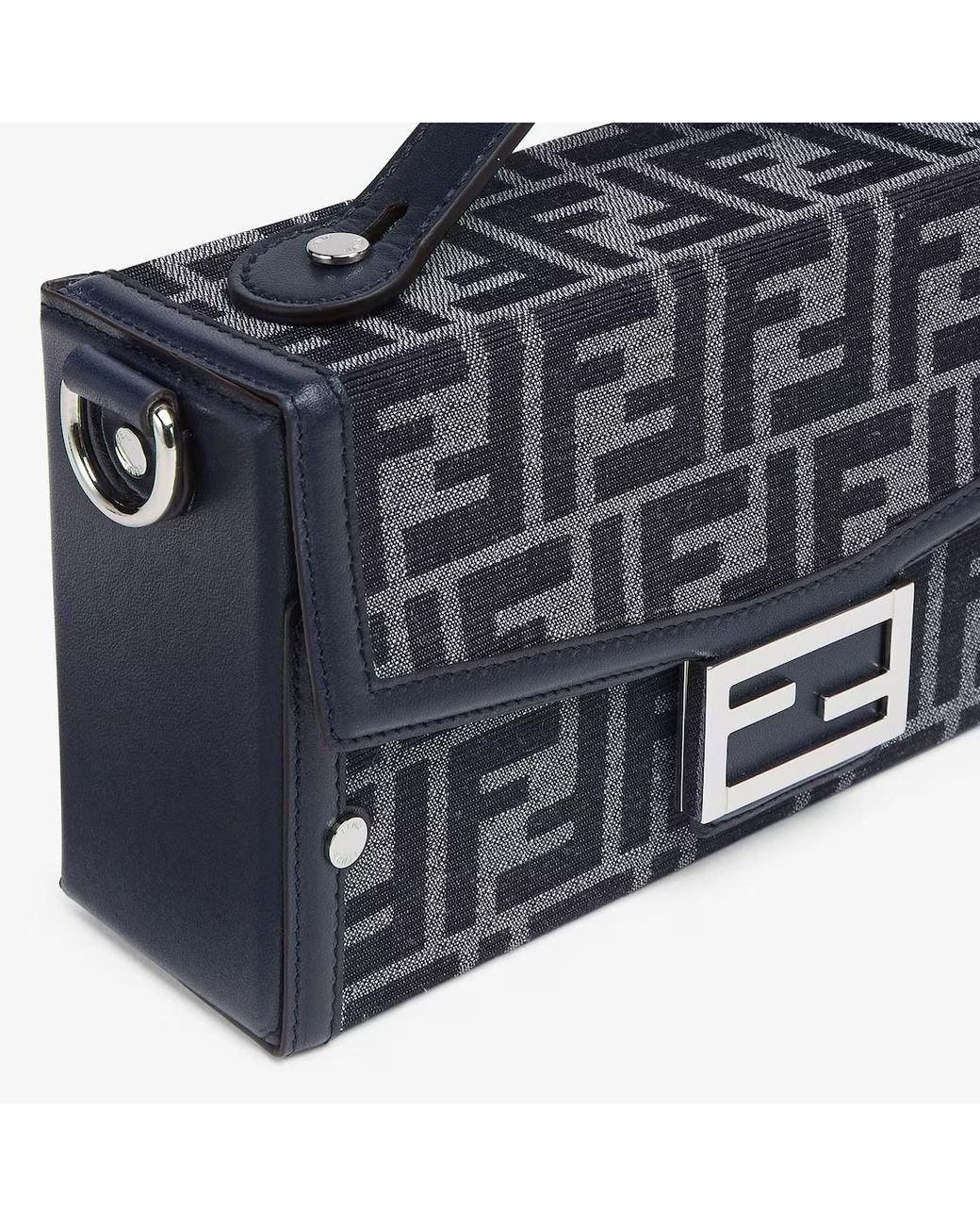 Fendi Multicolor Baguette Soft Trunk Ff Jacquard Shoulder Bag for men