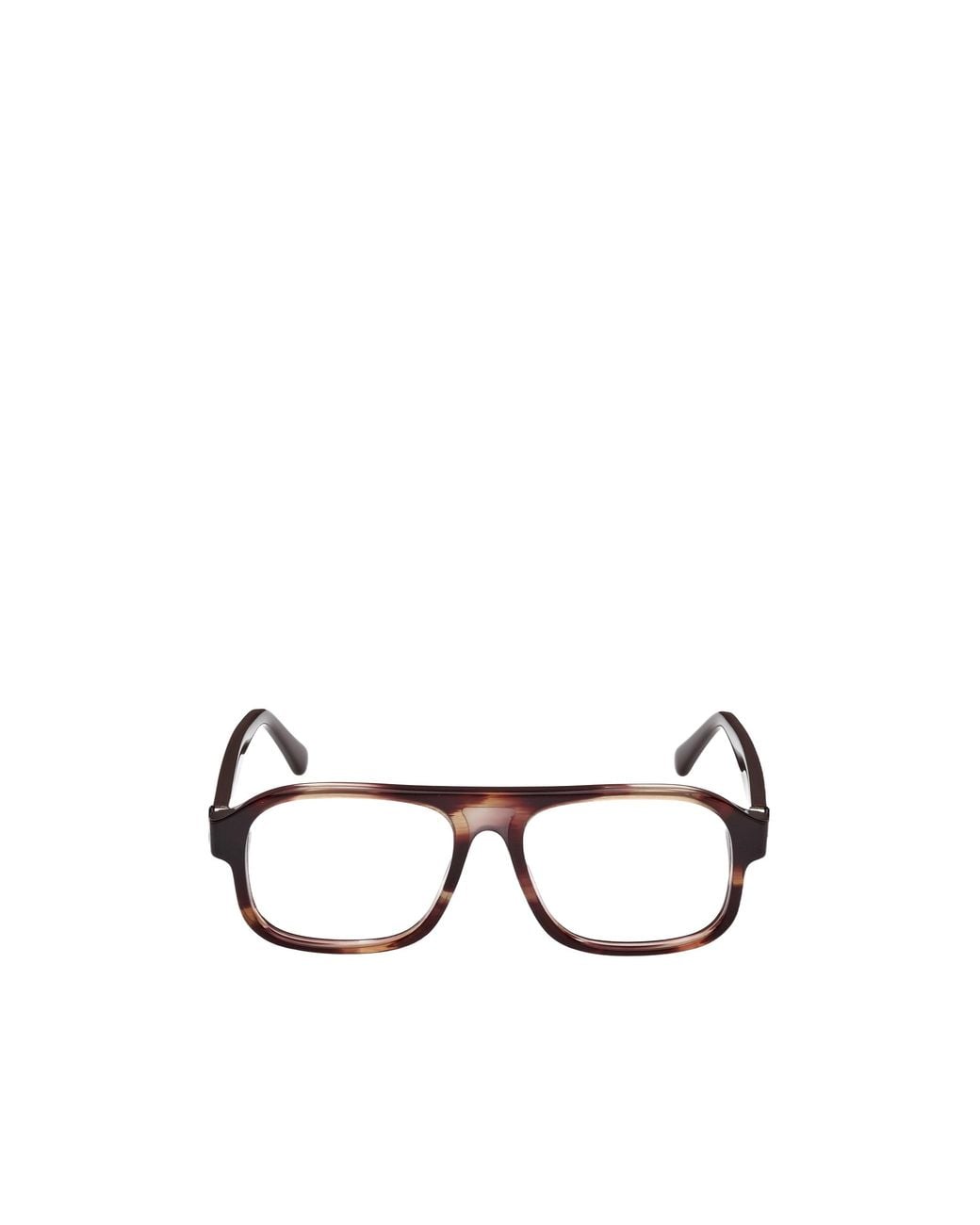 Moncler White Eyewear Square Frame Glasses for men