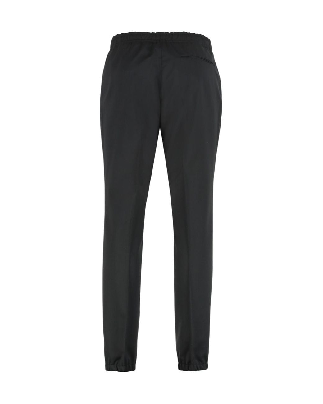 Zegna Black Straight-Leg Tailored Trousers for men