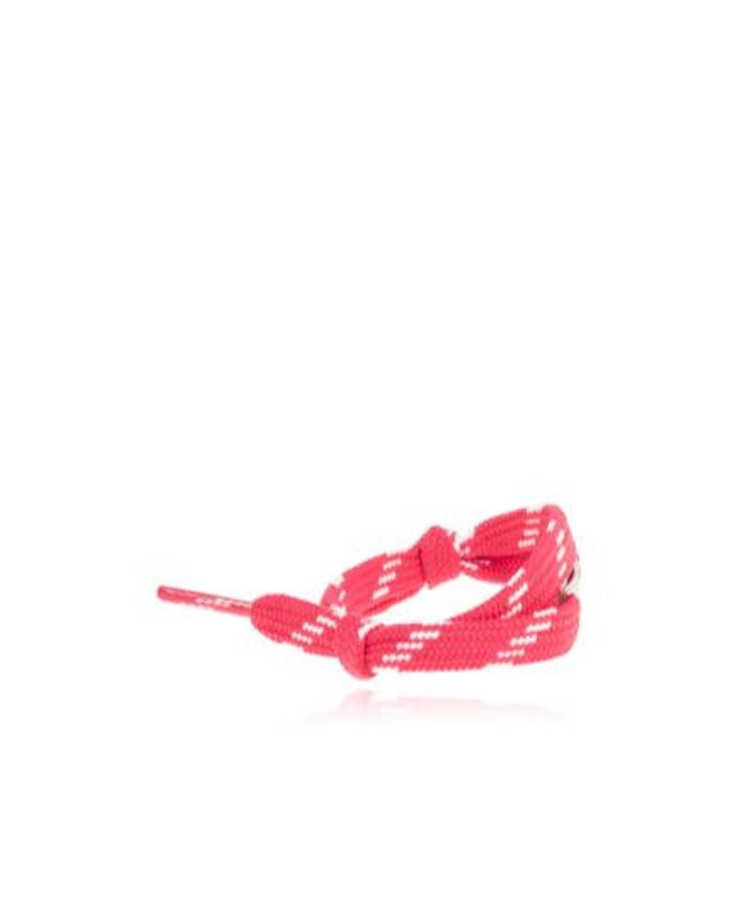 Balenciaga Pink Logo Engraved Bracelet for men