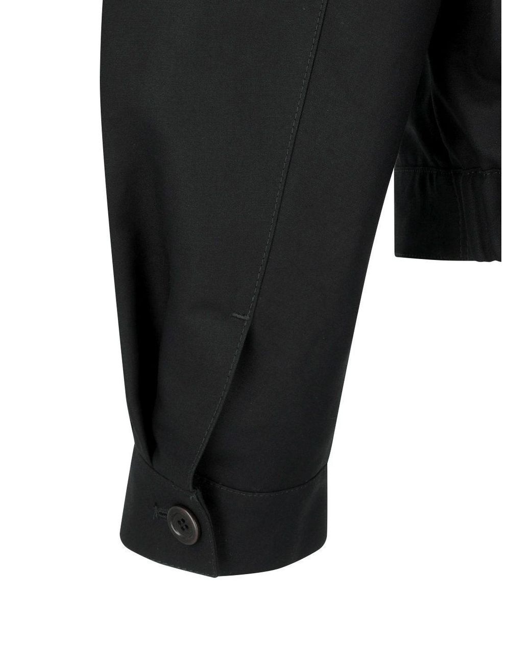 Amomento Blue Curved-Sleeve Cotton Jacket for men