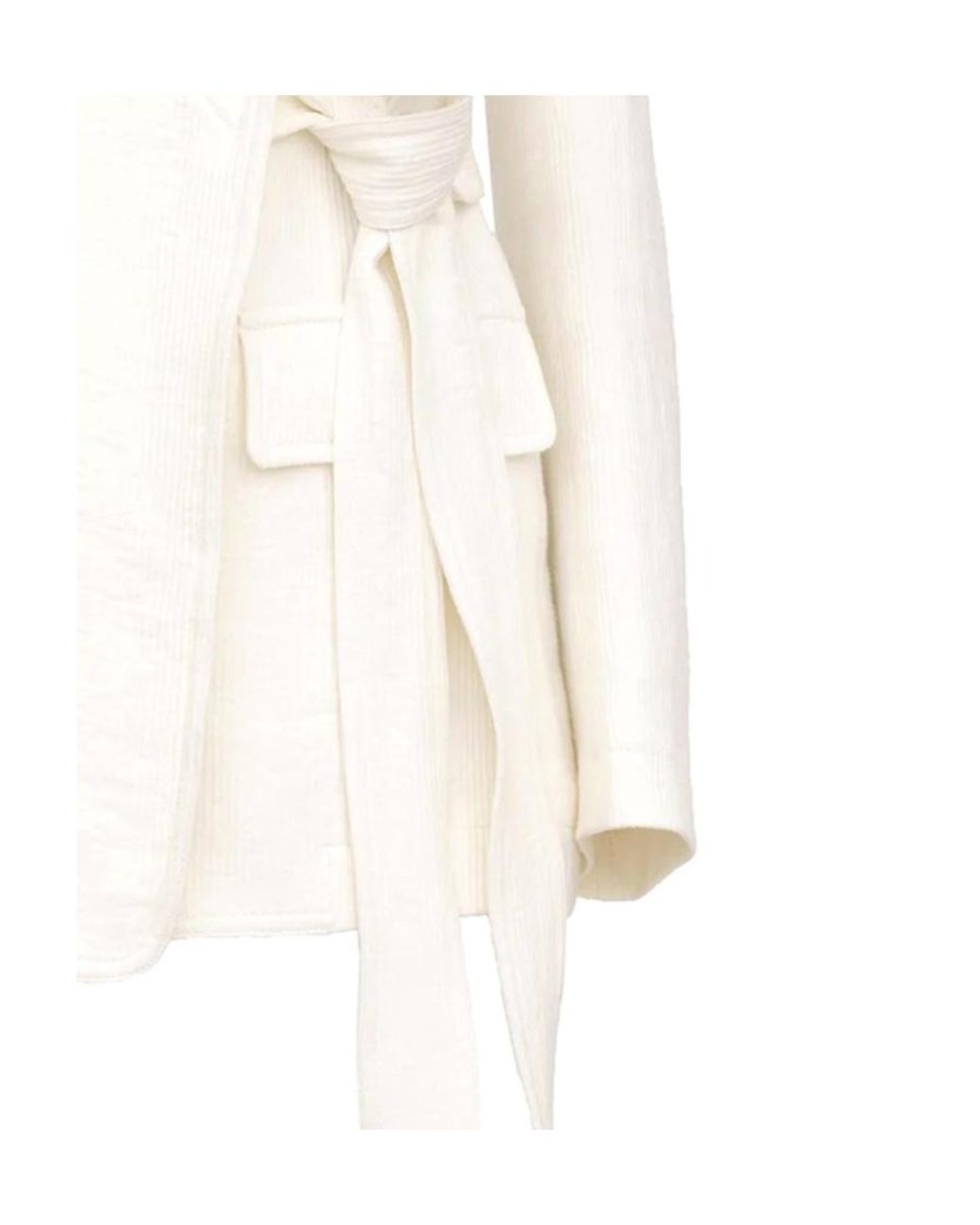 Chloé White Notched-Lapel Single-Breasted Jacket