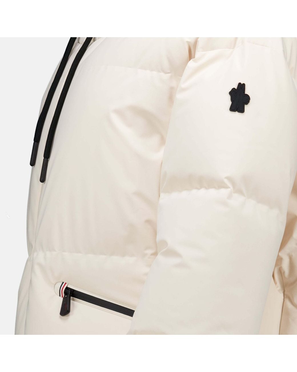 Moncler Natural Grenoble Allesaz Hooded Puffer Jacket