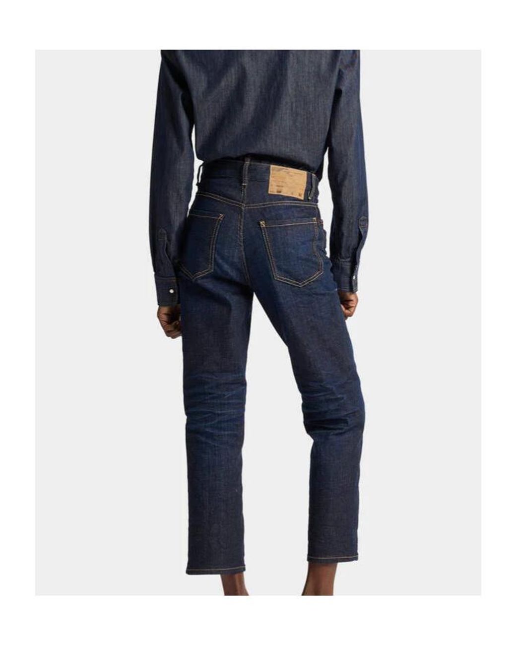 DSquared² Blue Boston Straight-Leg Jeans
