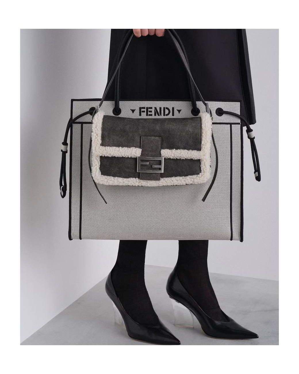Fendi White Baguette 26424