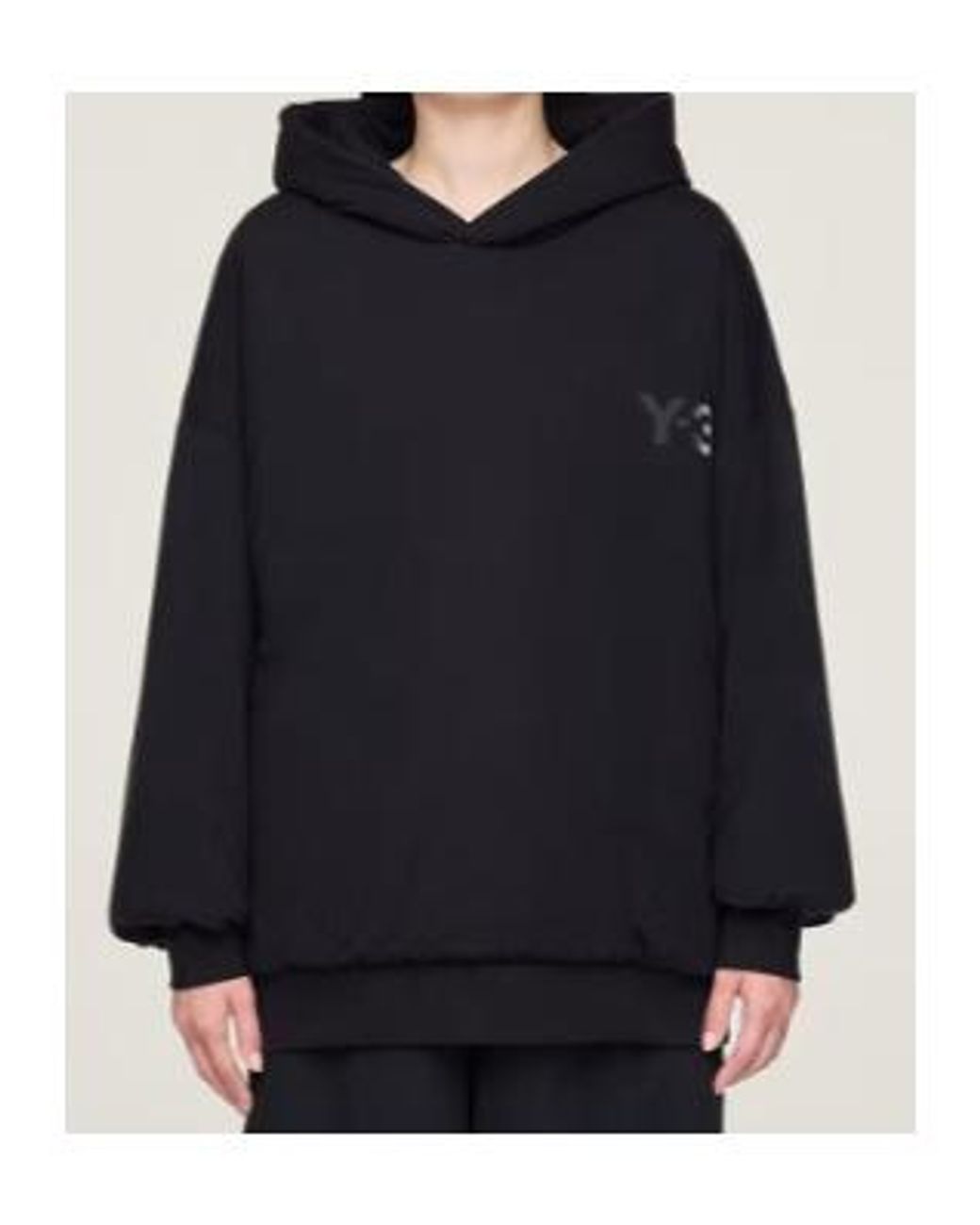 Y-3 Black Padded Hoodie for men
