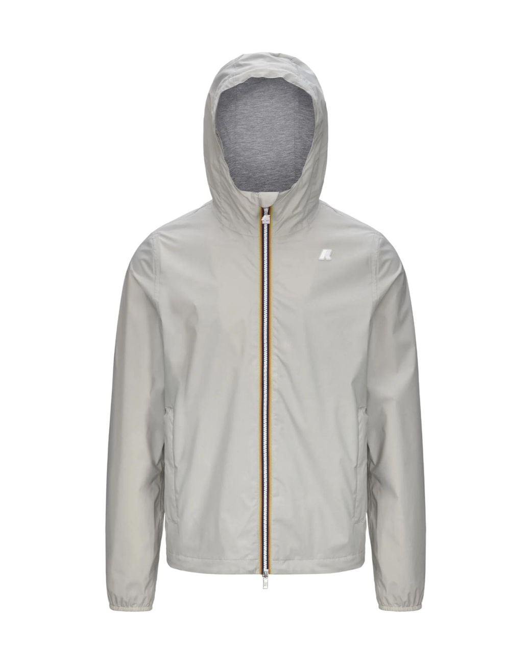 K-Way Gray Jack Hooded Zip-Up Jacket for men