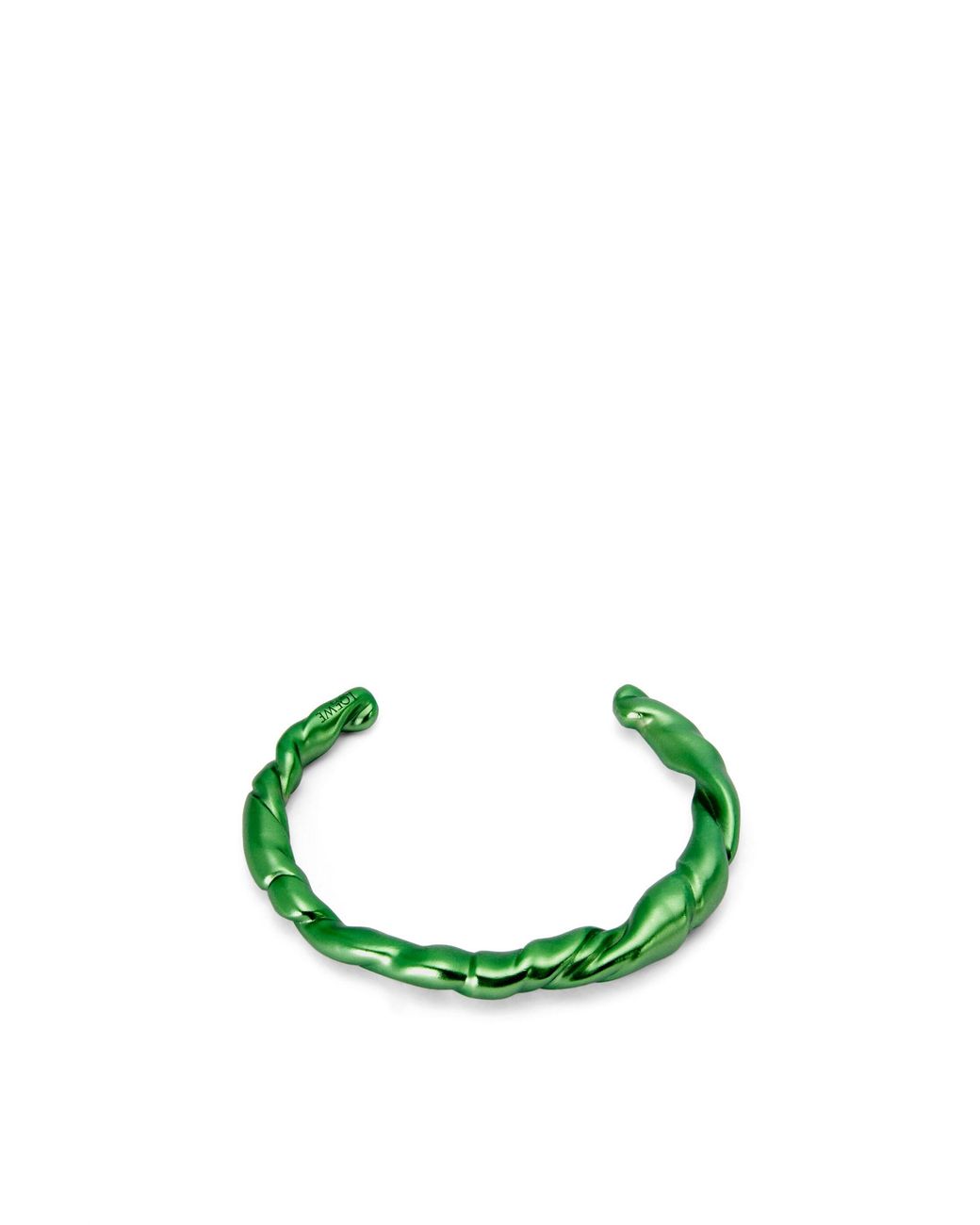 Loewe Green Thin Nappa Twist Cuff