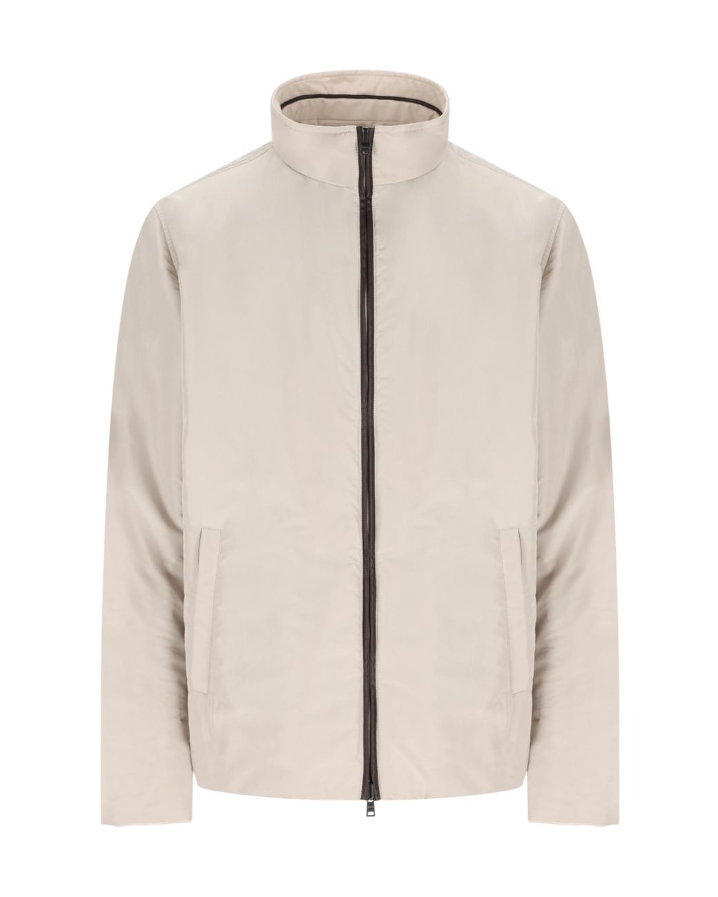 Herno Natural High Neck Reversible Jacket for men