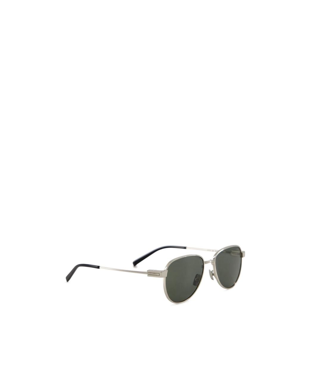 Saint Laurent Green Eyewear Aviator Frame Sunglasses for men
