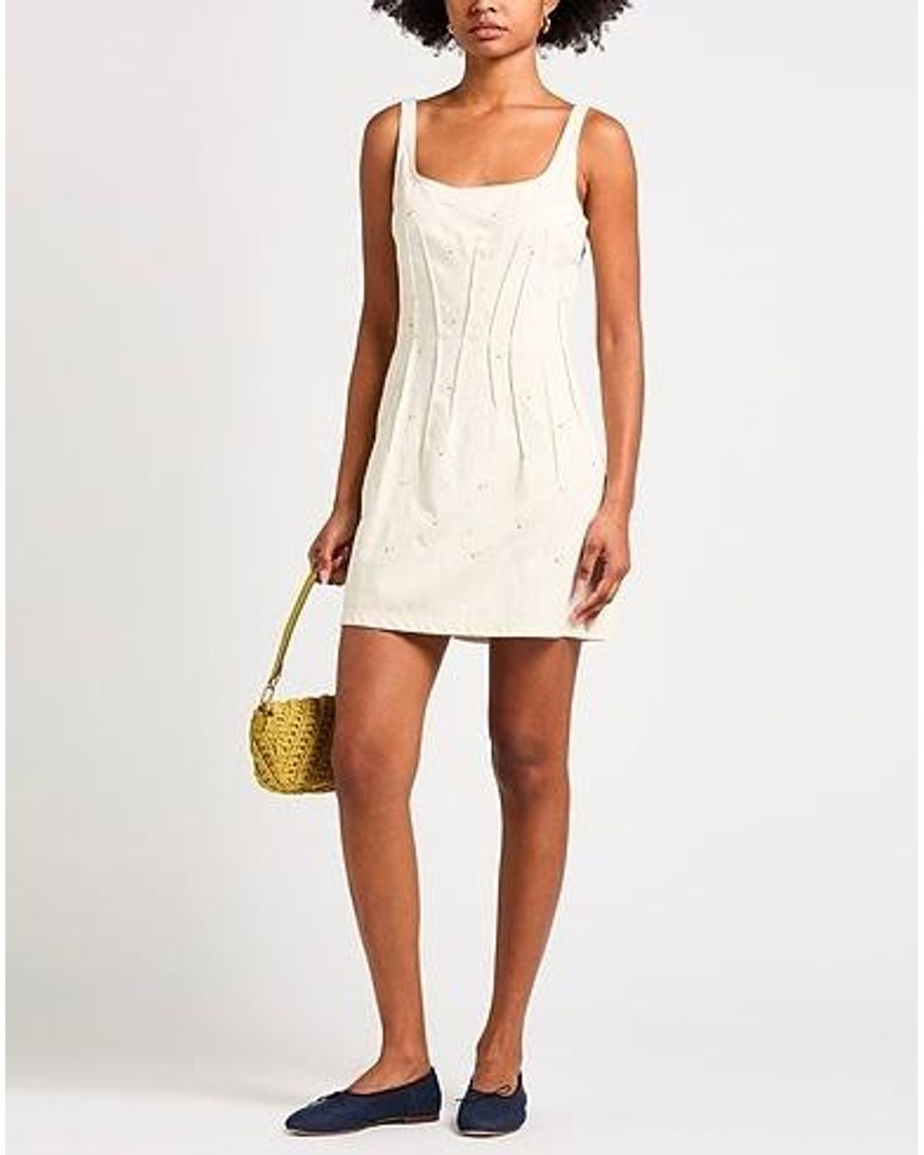 Marni Natural Solid-Color Sleeveless Dress