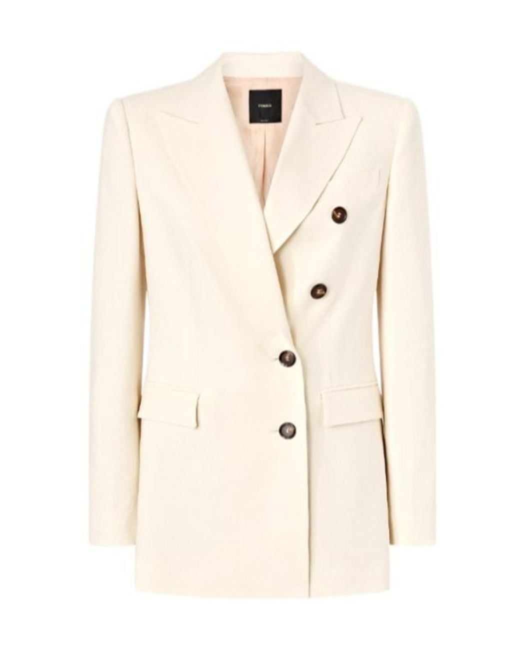 Pinko Natural Amalfi Double-Breasted Blazer