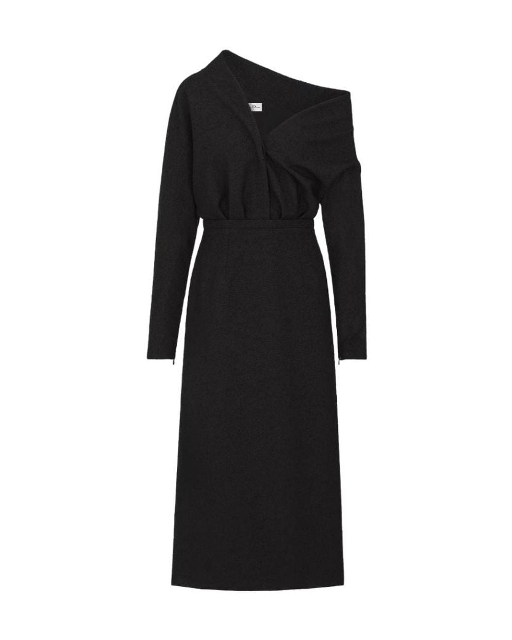 Dior Black Asymmetric Dress