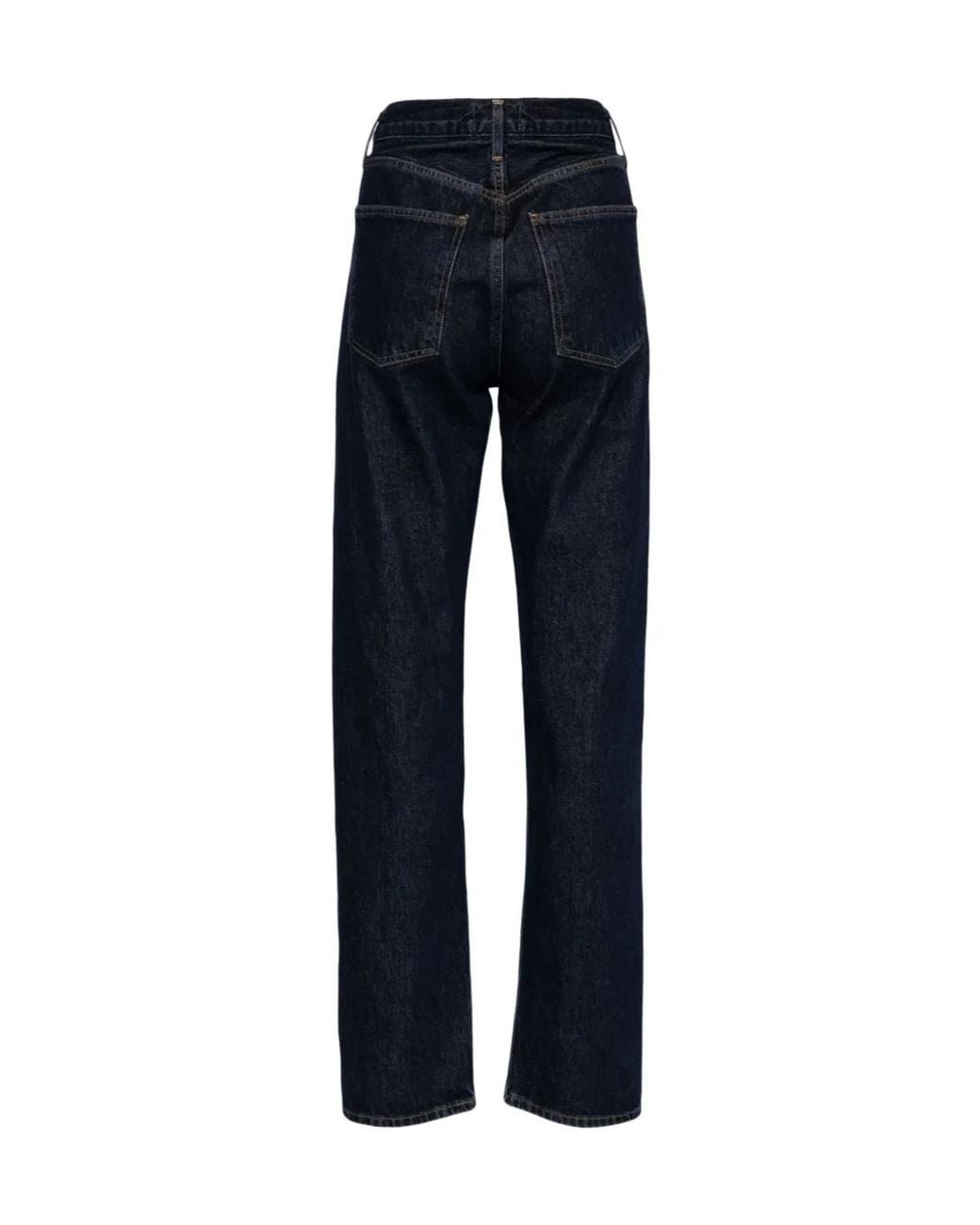 Agolde Blue Five Pocket Straight Leg Jeans