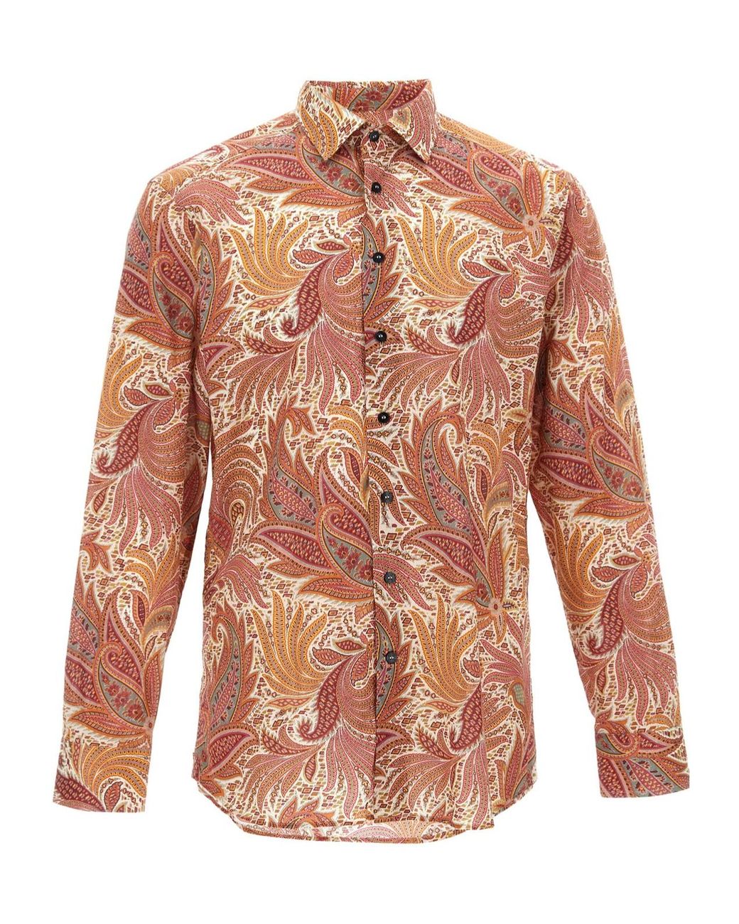 Etro Multicolor Paisley Printed Long Sleeved Shirt for men