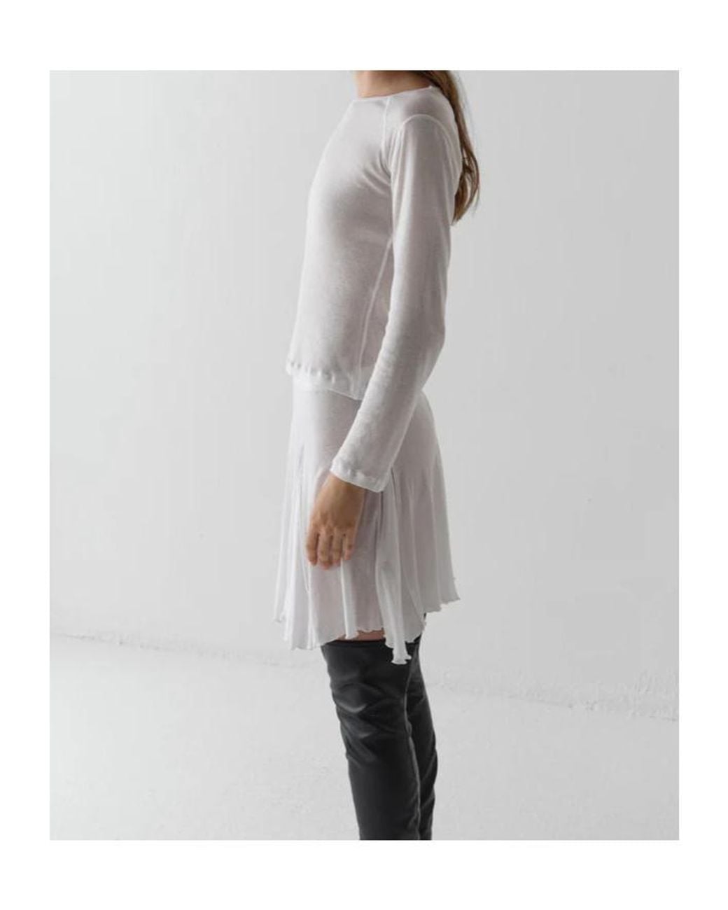 GIMAGUAS White Maura Long-Sleeve Top
