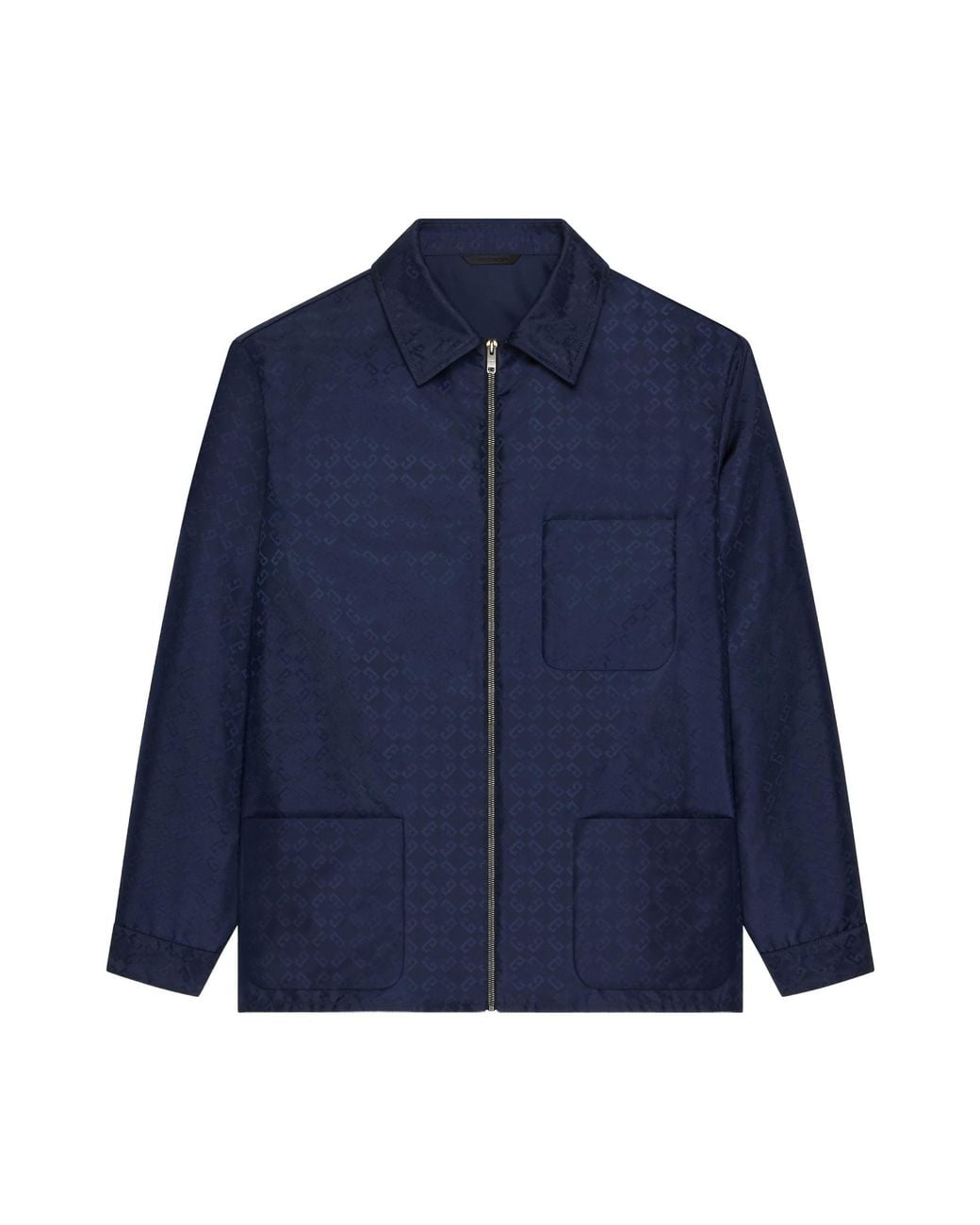 Givenchy Blue Monogram 72 Jacquard Overshirt for men