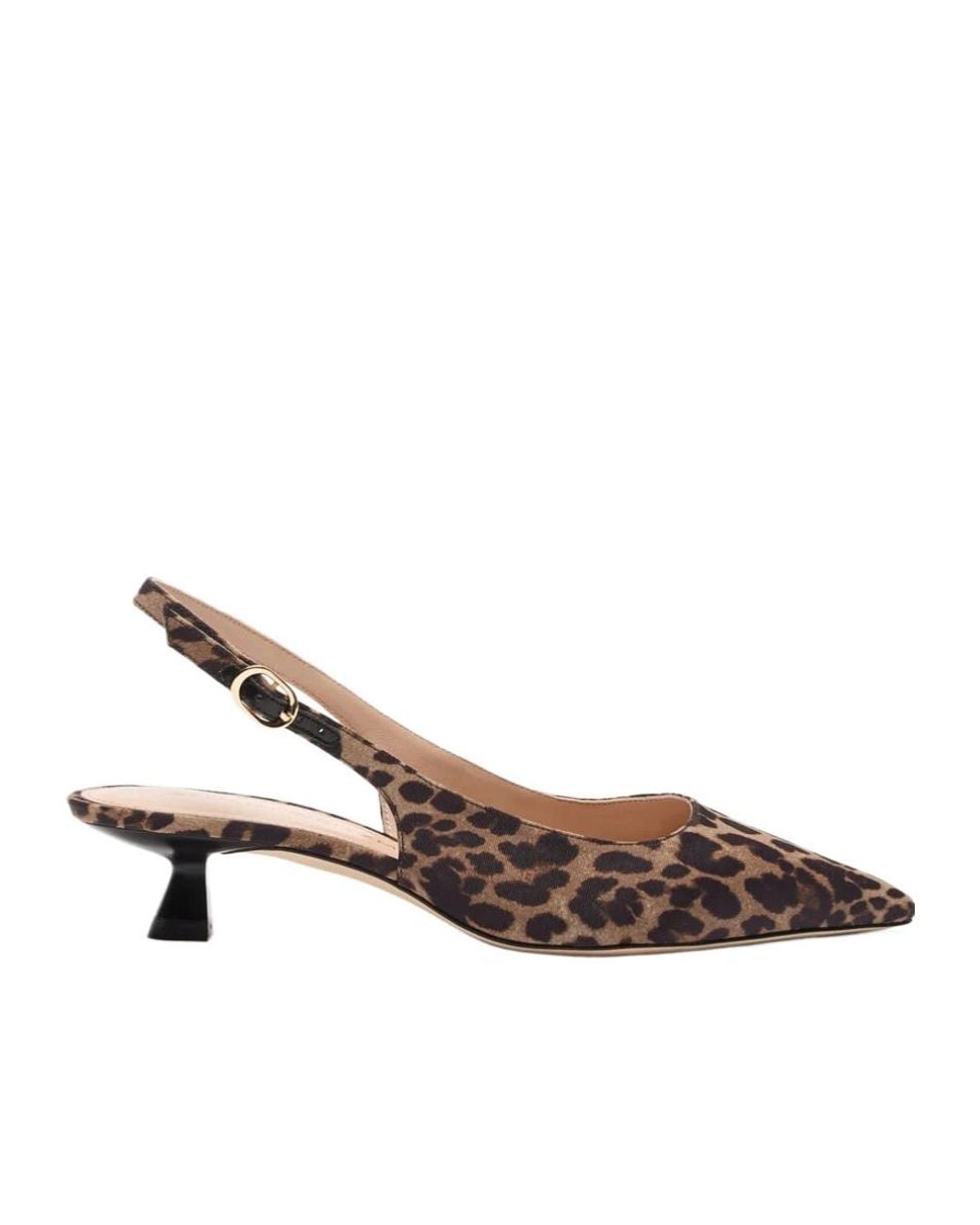 Stuart Weitzman Brown Stuart Sculpt Slingback