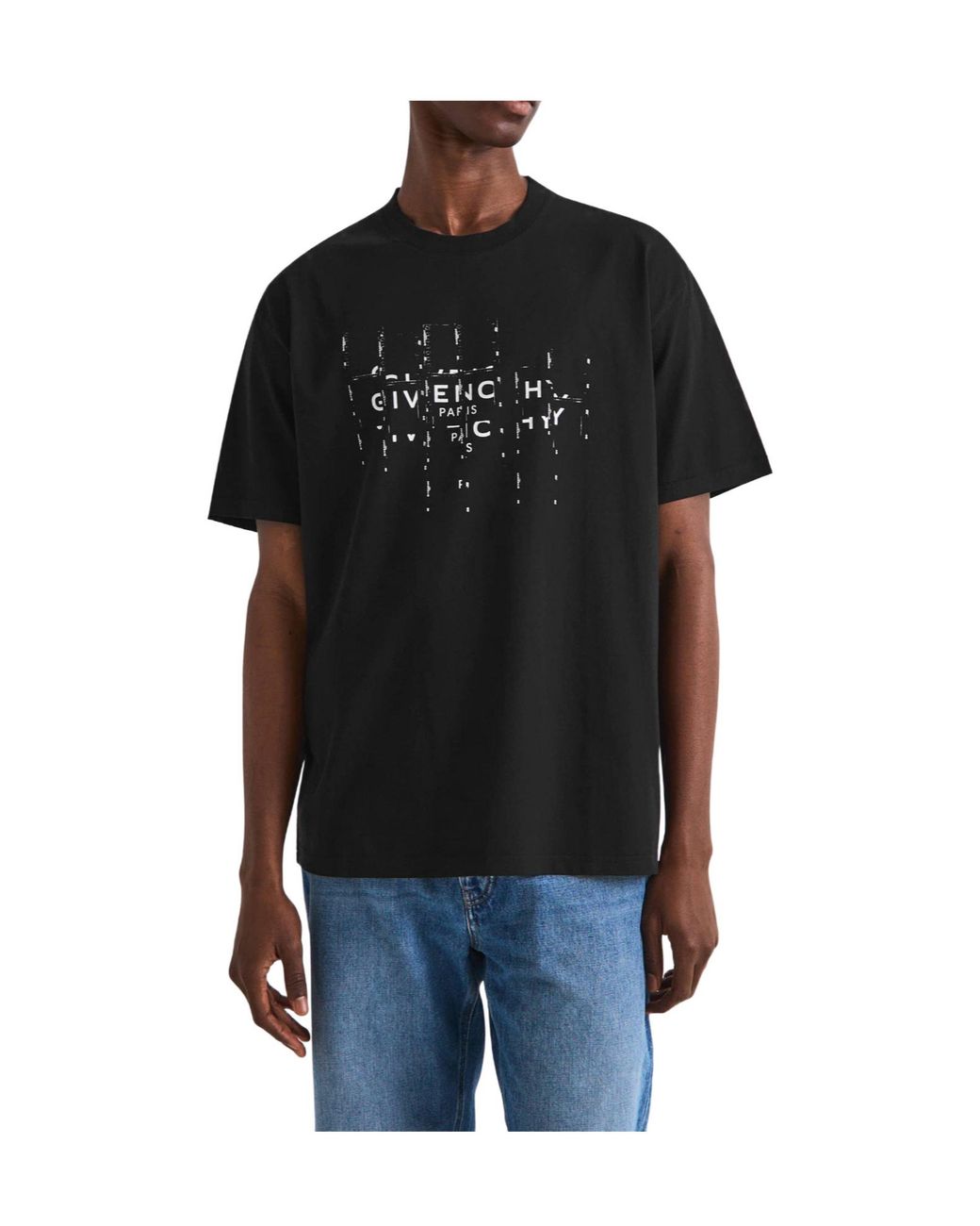Givenchy Black Crew-Neck Short-Sleeve T-Shirt for men