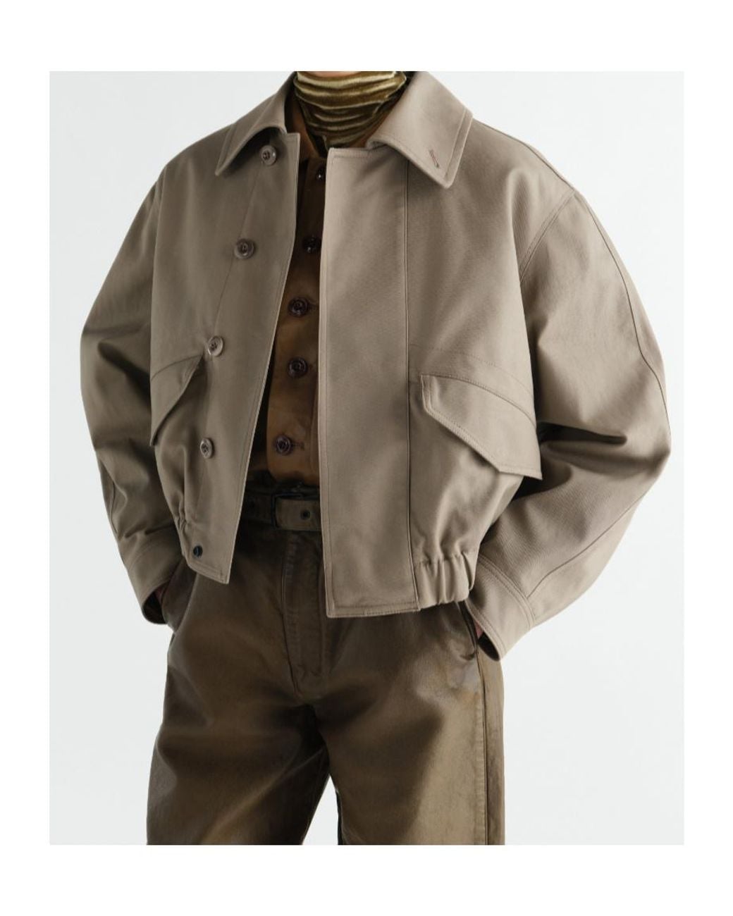 Lemaire Brown Short Blouson