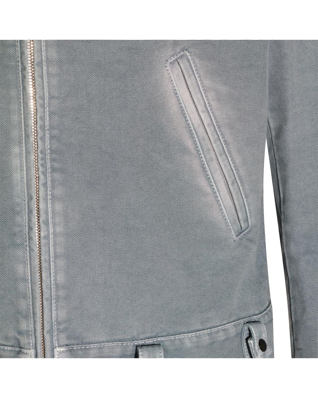 Marni Blue Contrast Collar Zip Jacket for men