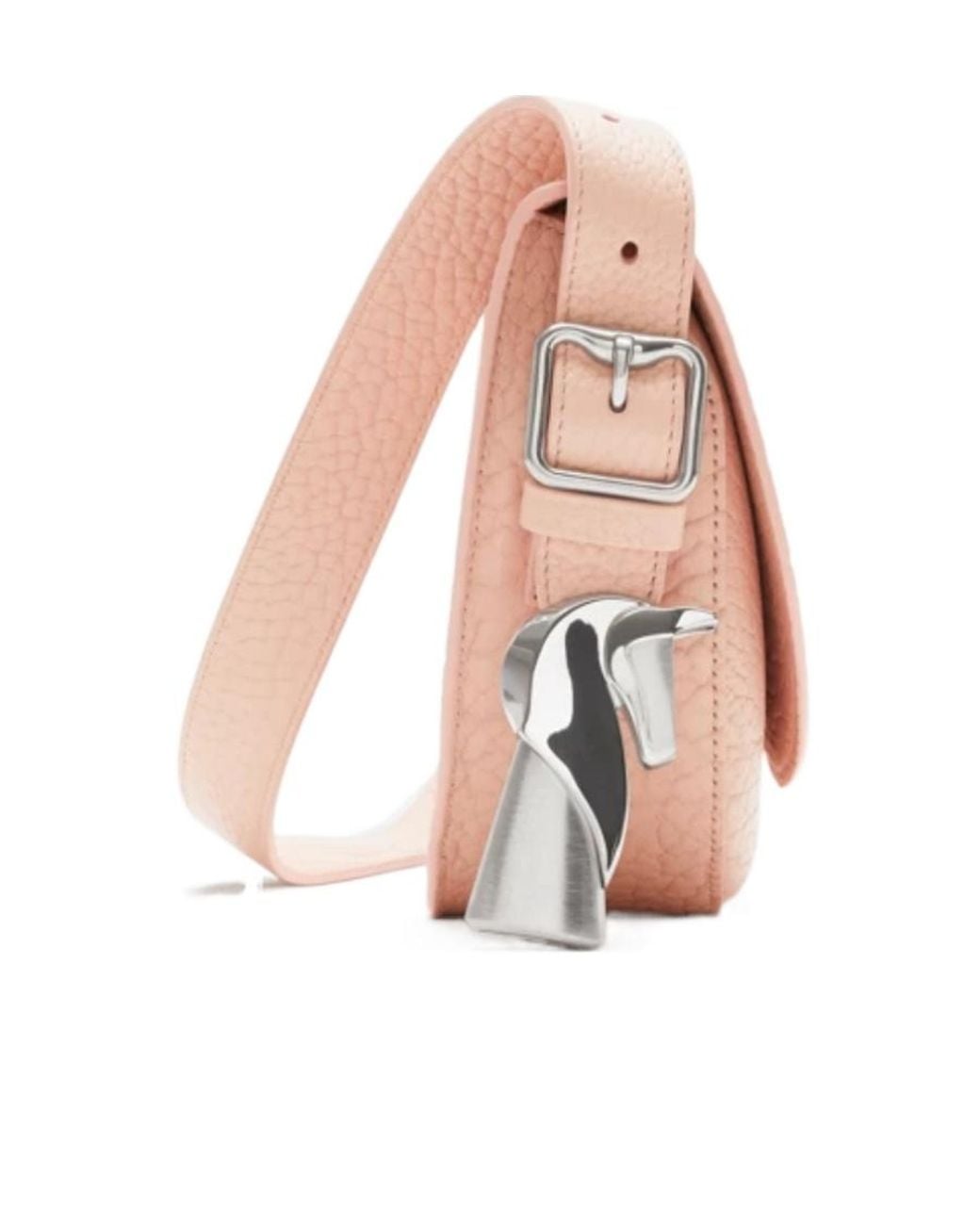 Burberry Pink Chess Leather Satchel