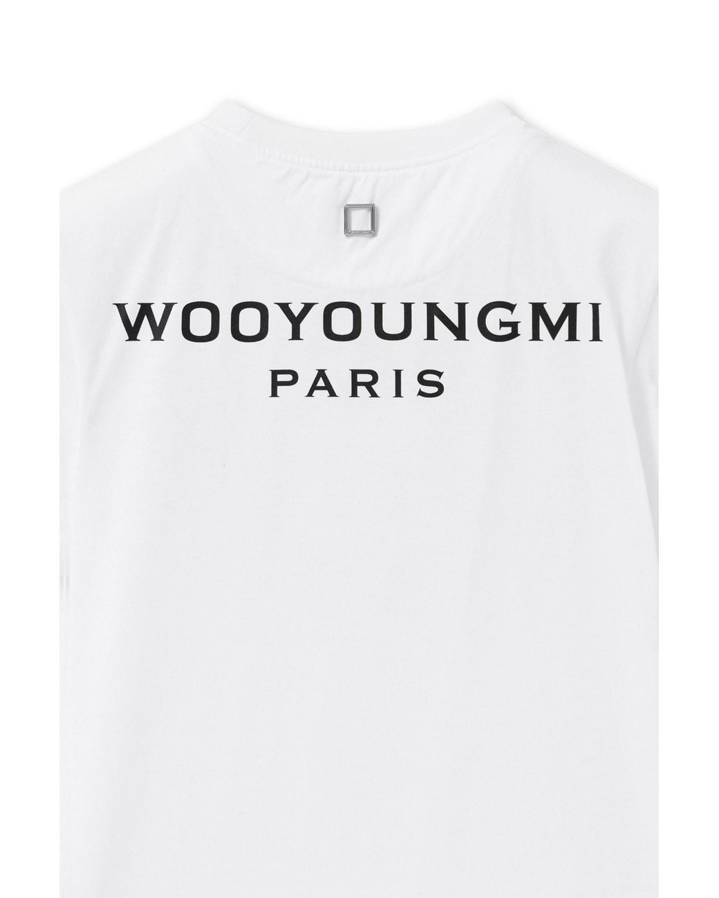Wooyoungmi White Logo Crew Neck T-Shirt