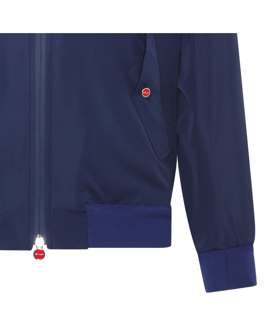 Kiton Blue Cima Zip-Up Jacket for men