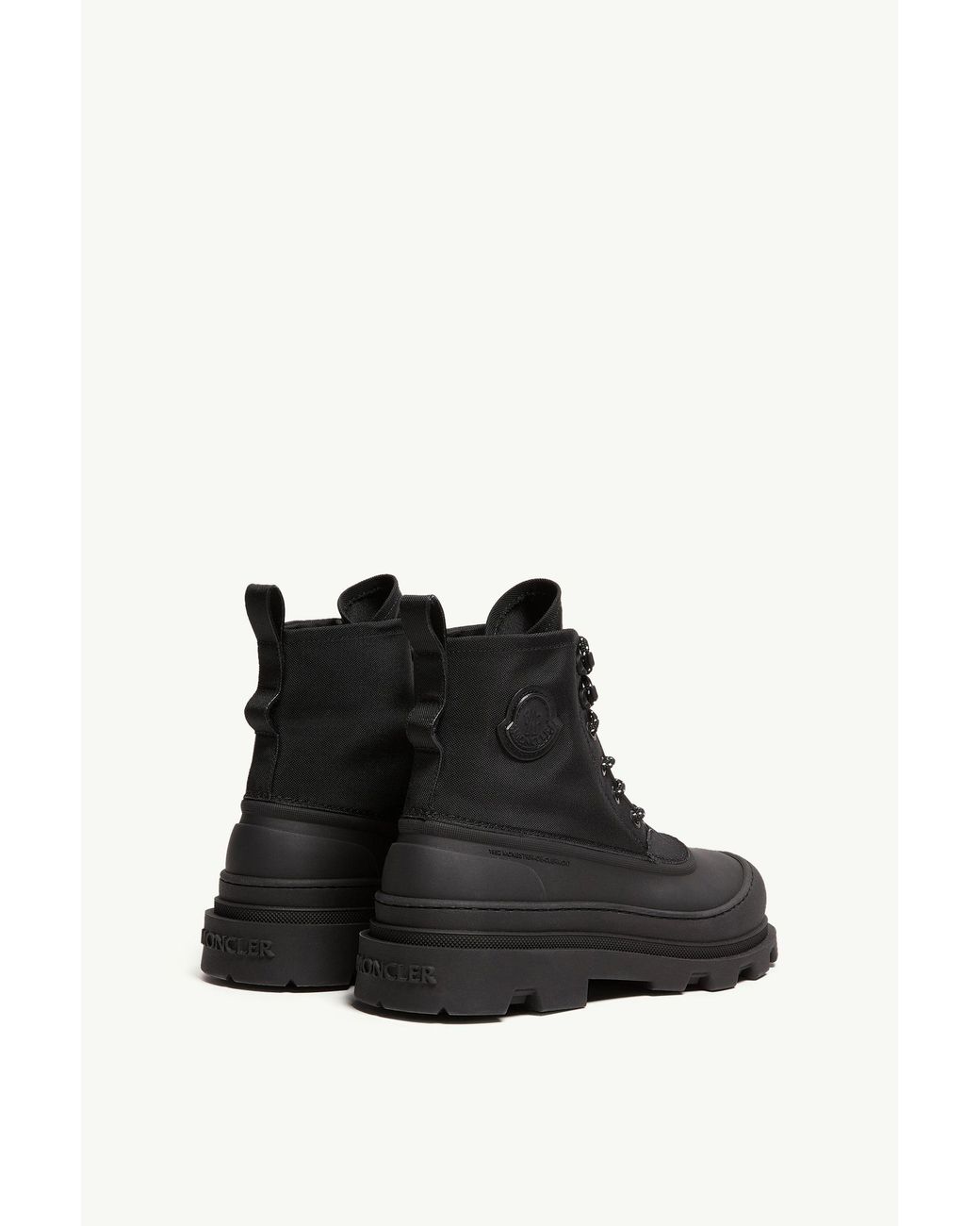 Moncler Black Vera Sheal Lace-Up Boots