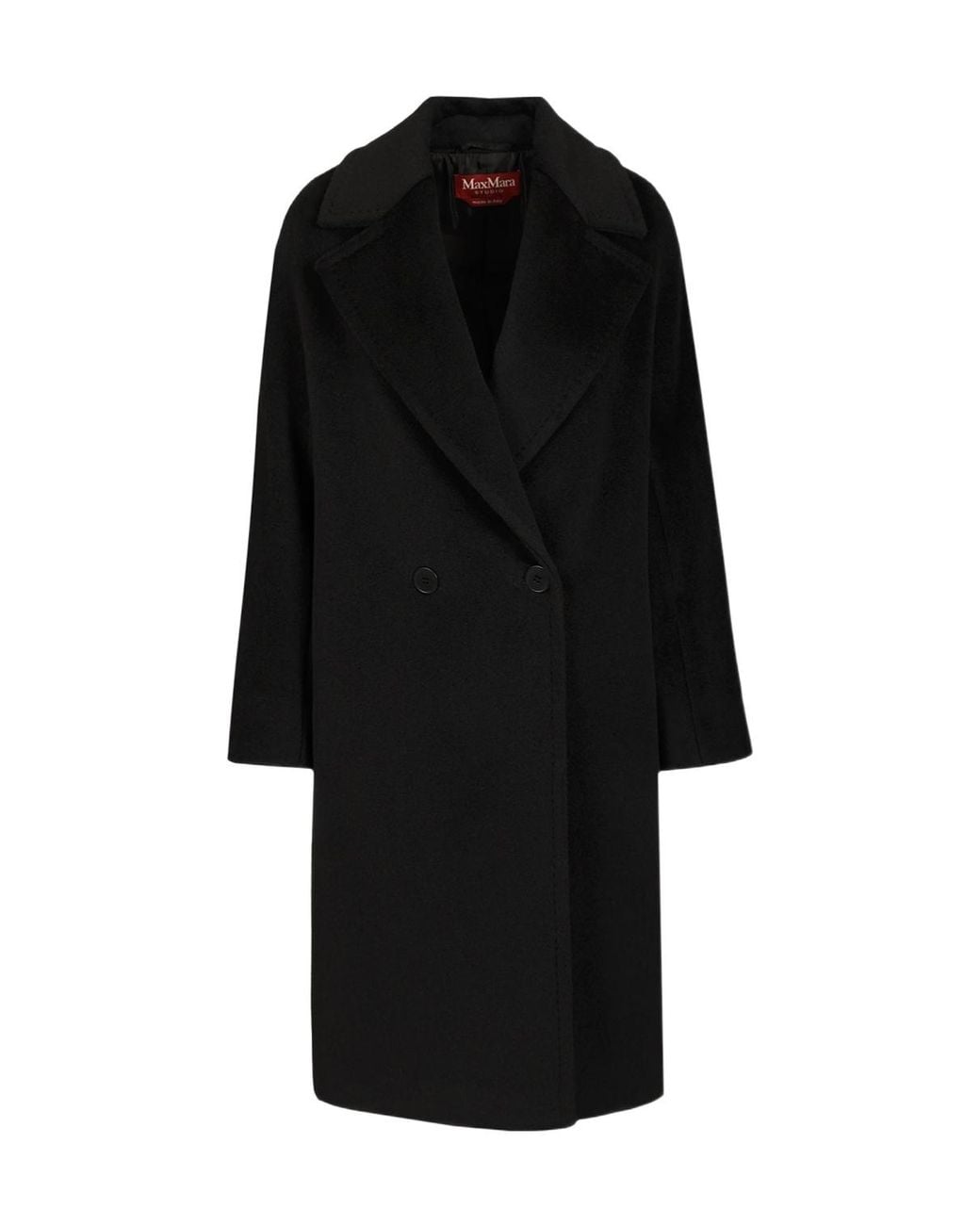 Max Mara Black Studio Tokio Double Breasted Coat