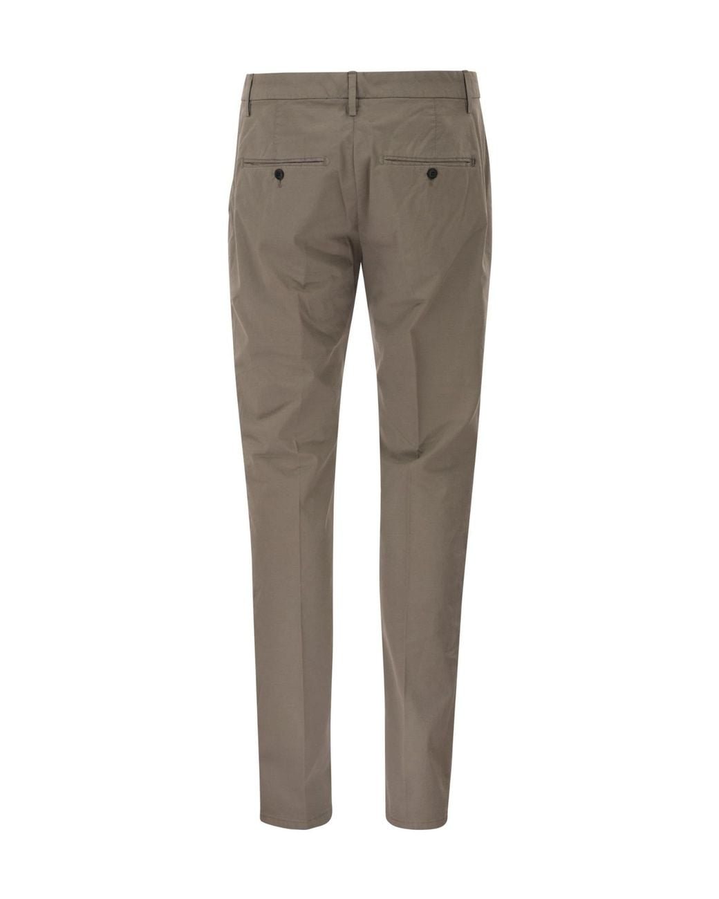 Dondup Gray Spiritissimo Slim Chino Pants for men