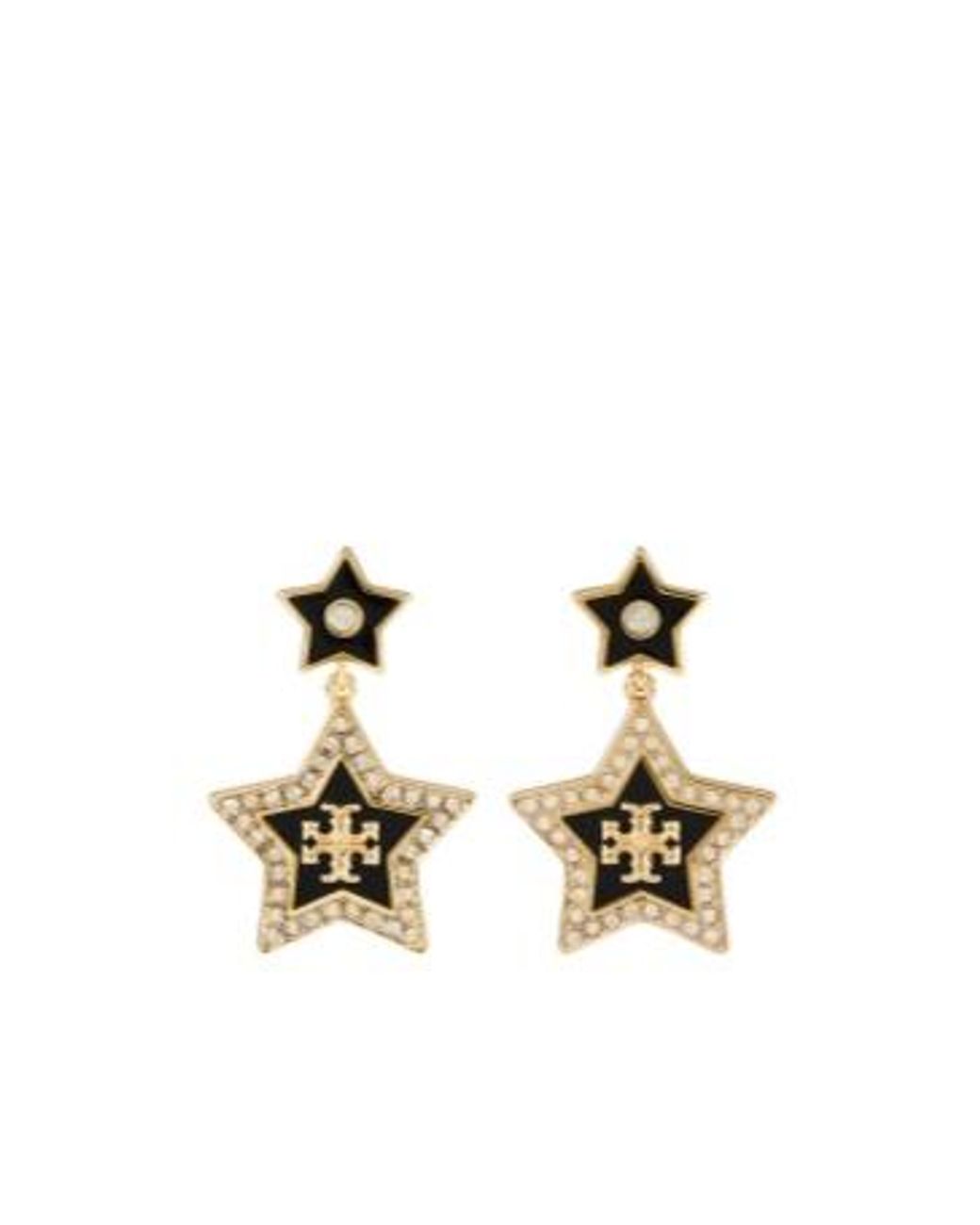 Tory Burch Metallic Falling Star Drop Earrings