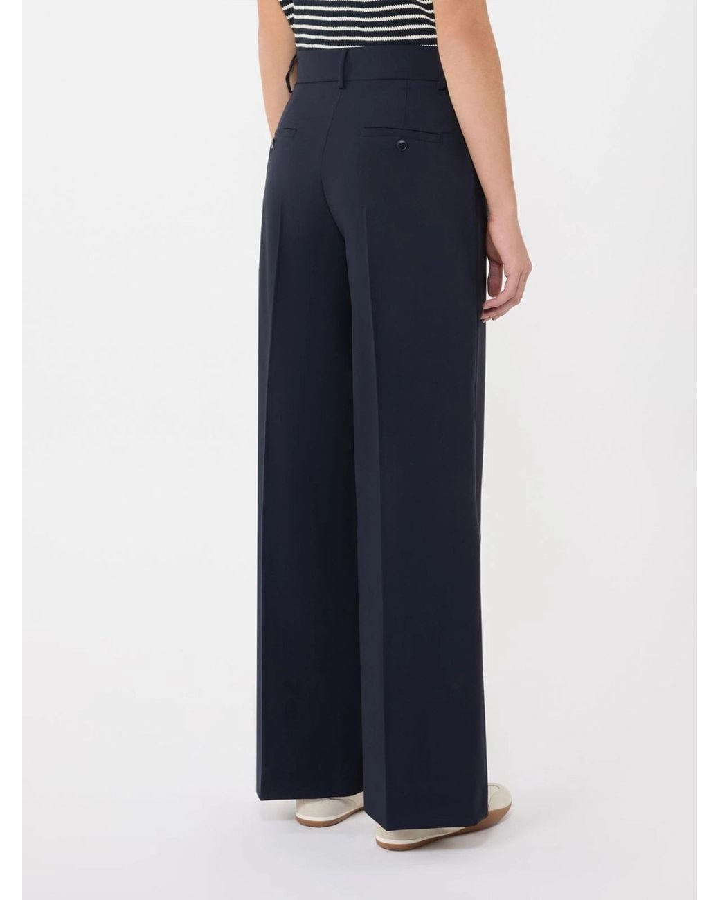 Weekend by Maxmara Blue Visivo Pressed Crease Pants
