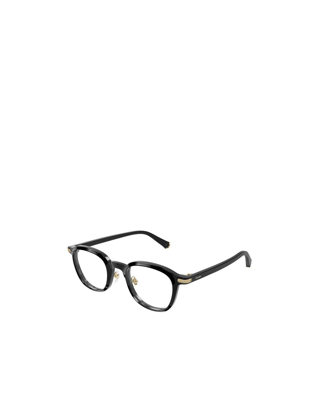 Cartier White Oval Frame Glasses for men