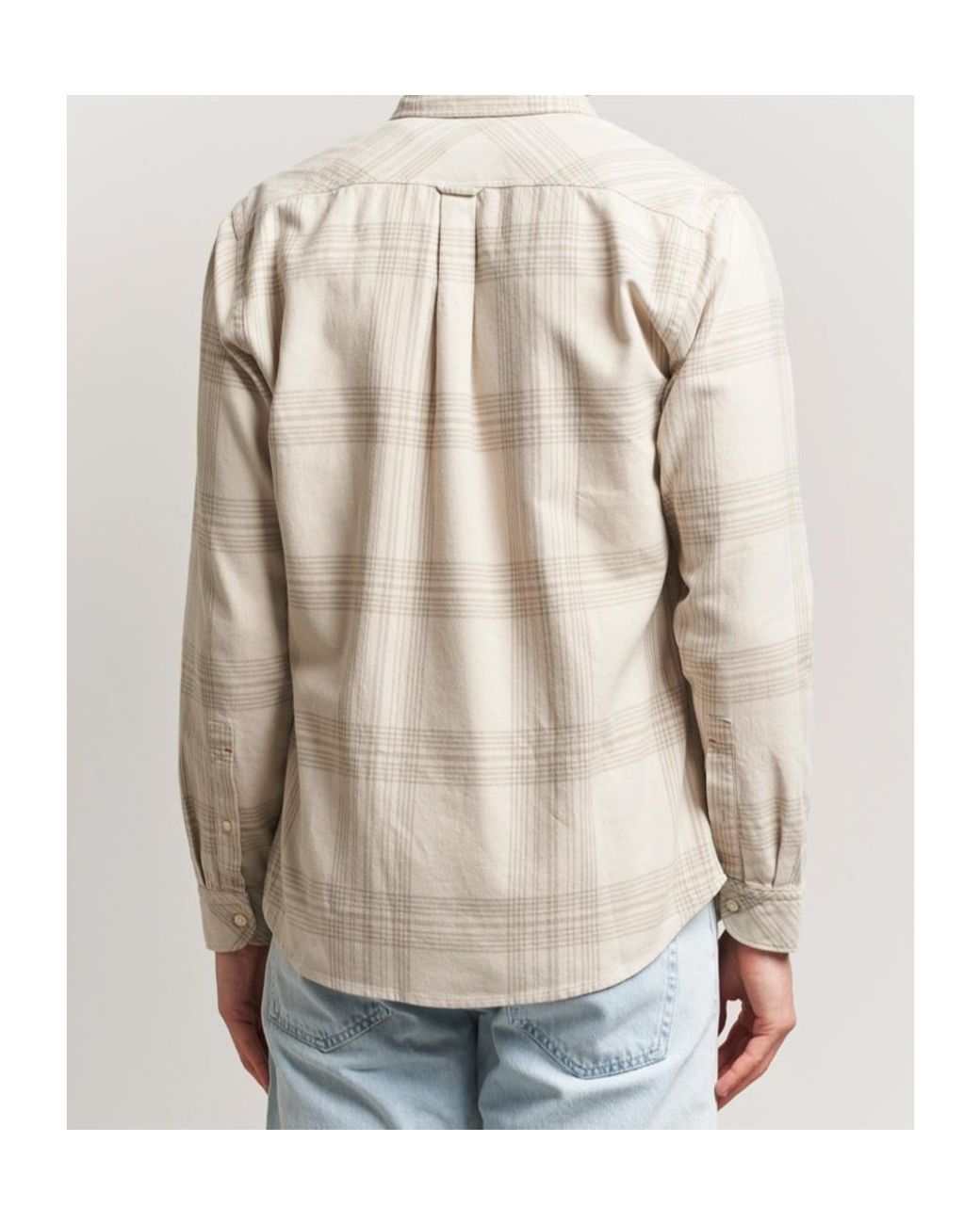 Boss Natural Checked Chest-Pocket Shirt for men