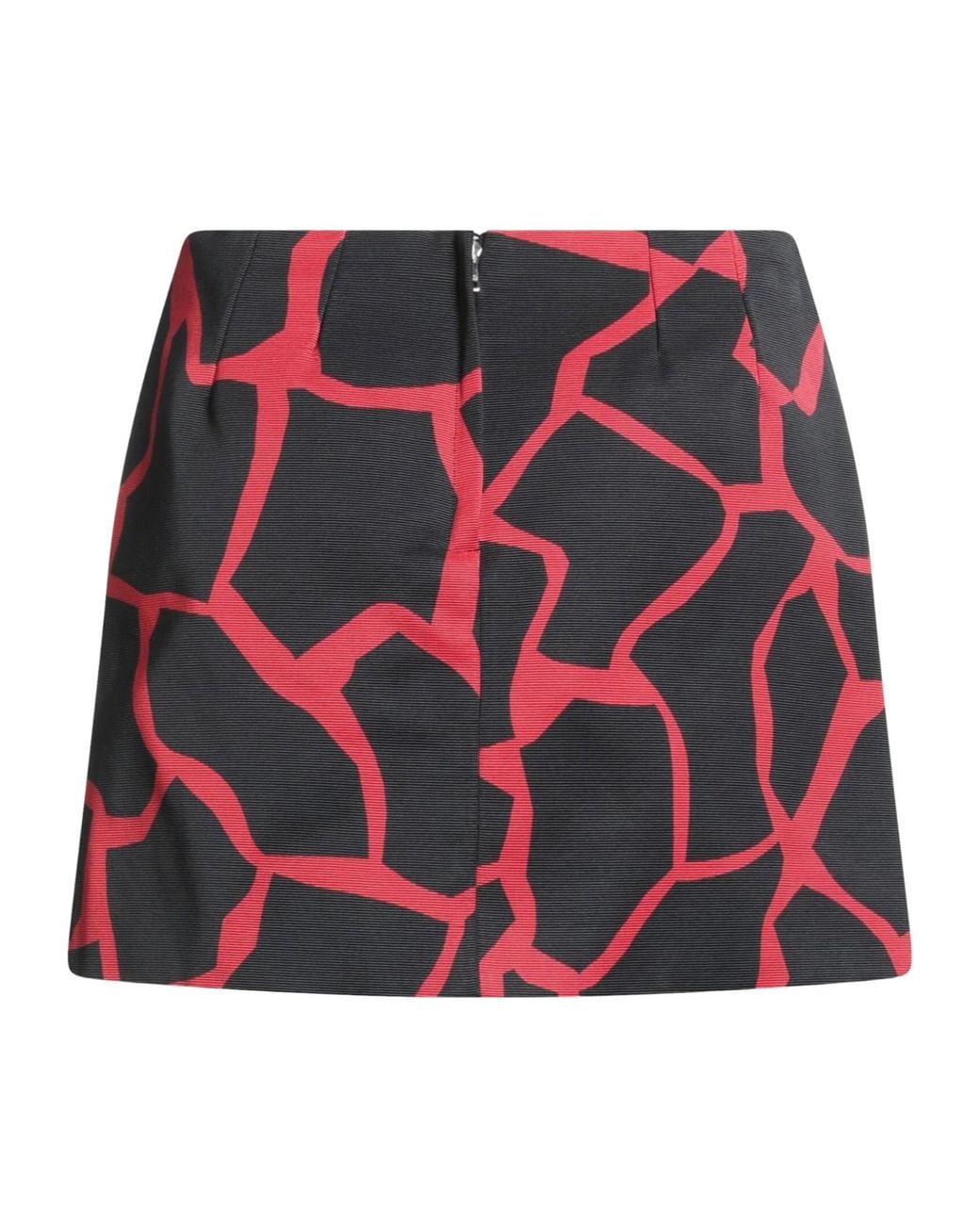 Dolce & Gabbana Red Color-Block A-Line Skirt