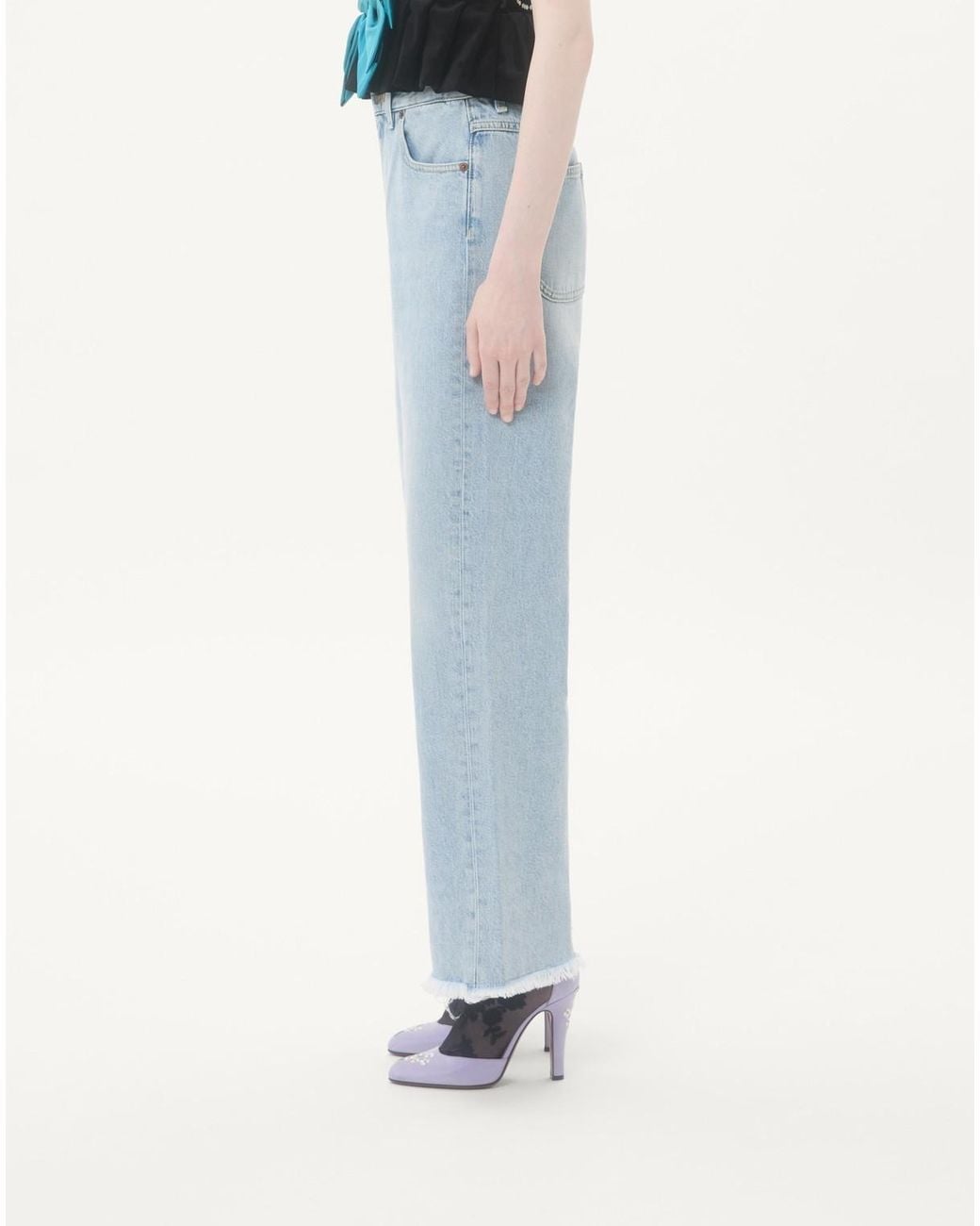 Valentino Blue Denim Trousers