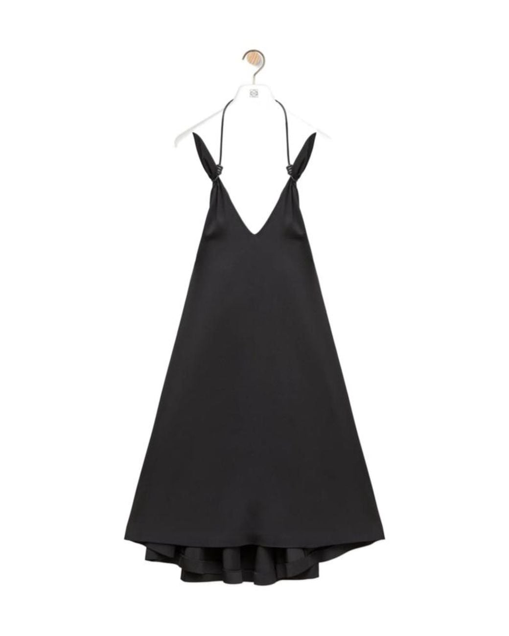 Loewe Black Flamenco Halterneck Mini Dress