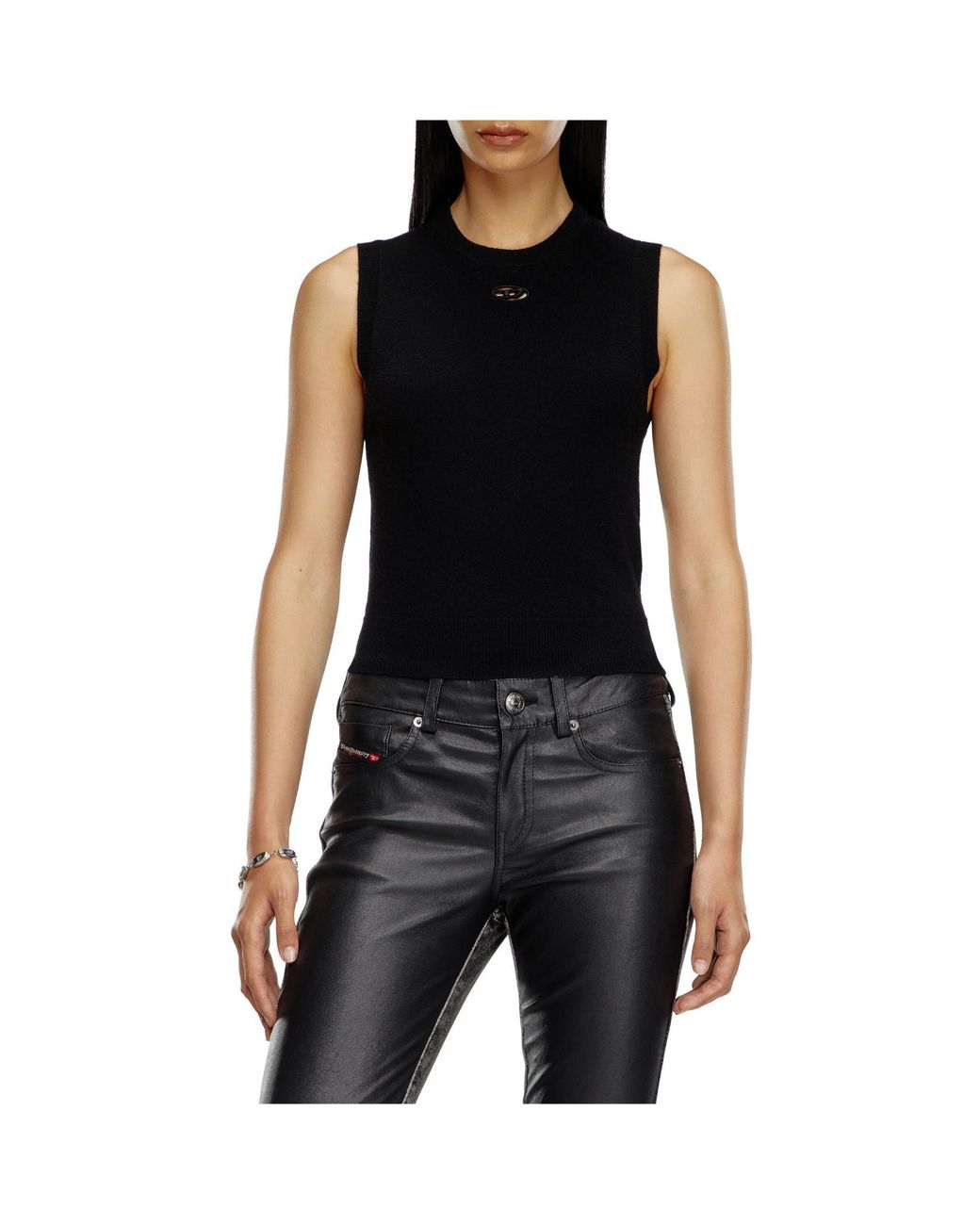 DIESEL Black M-Arga-Sl Knitted Top