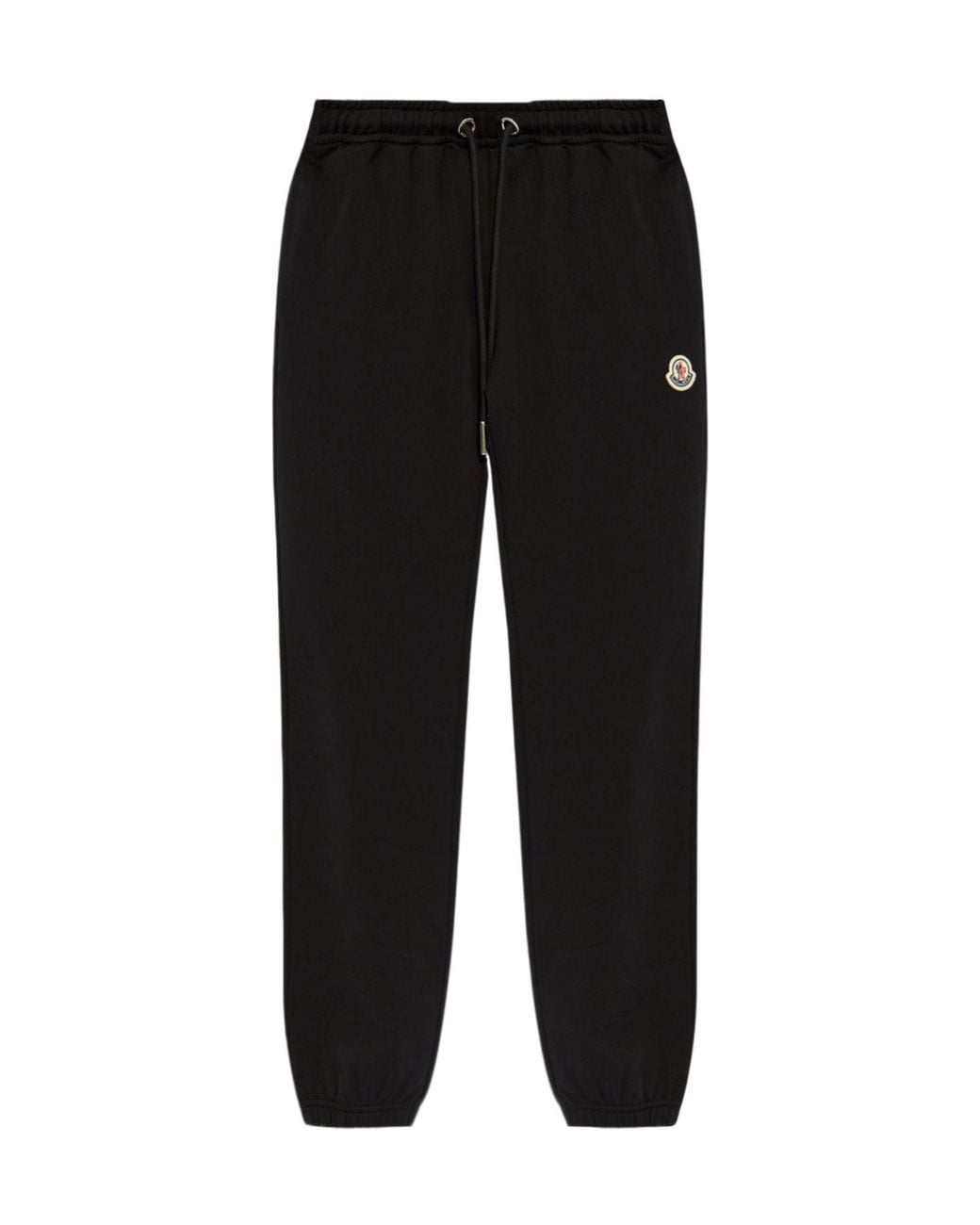 Moncler Black Logo Patch Drawstring Track Pants