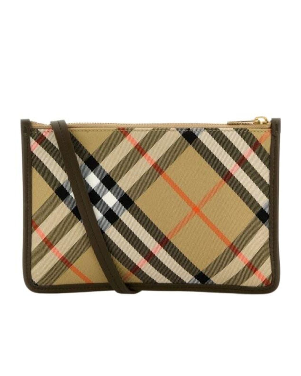 Burberry Metallic Checked Sling Crossbody Bag