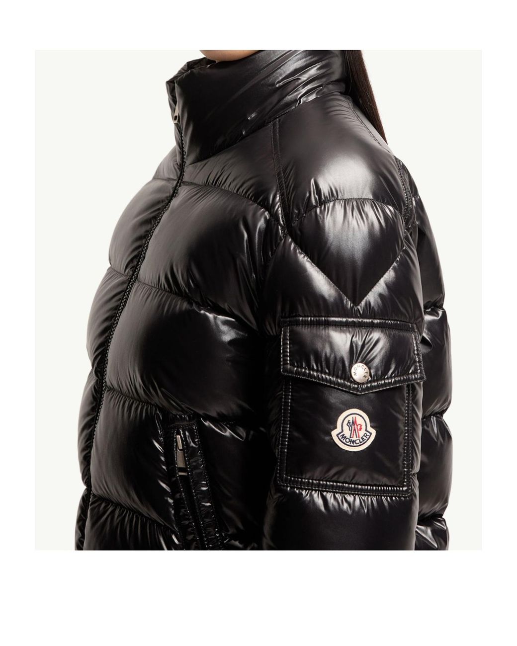 Moncler Black Hypolais Short Down Jacket