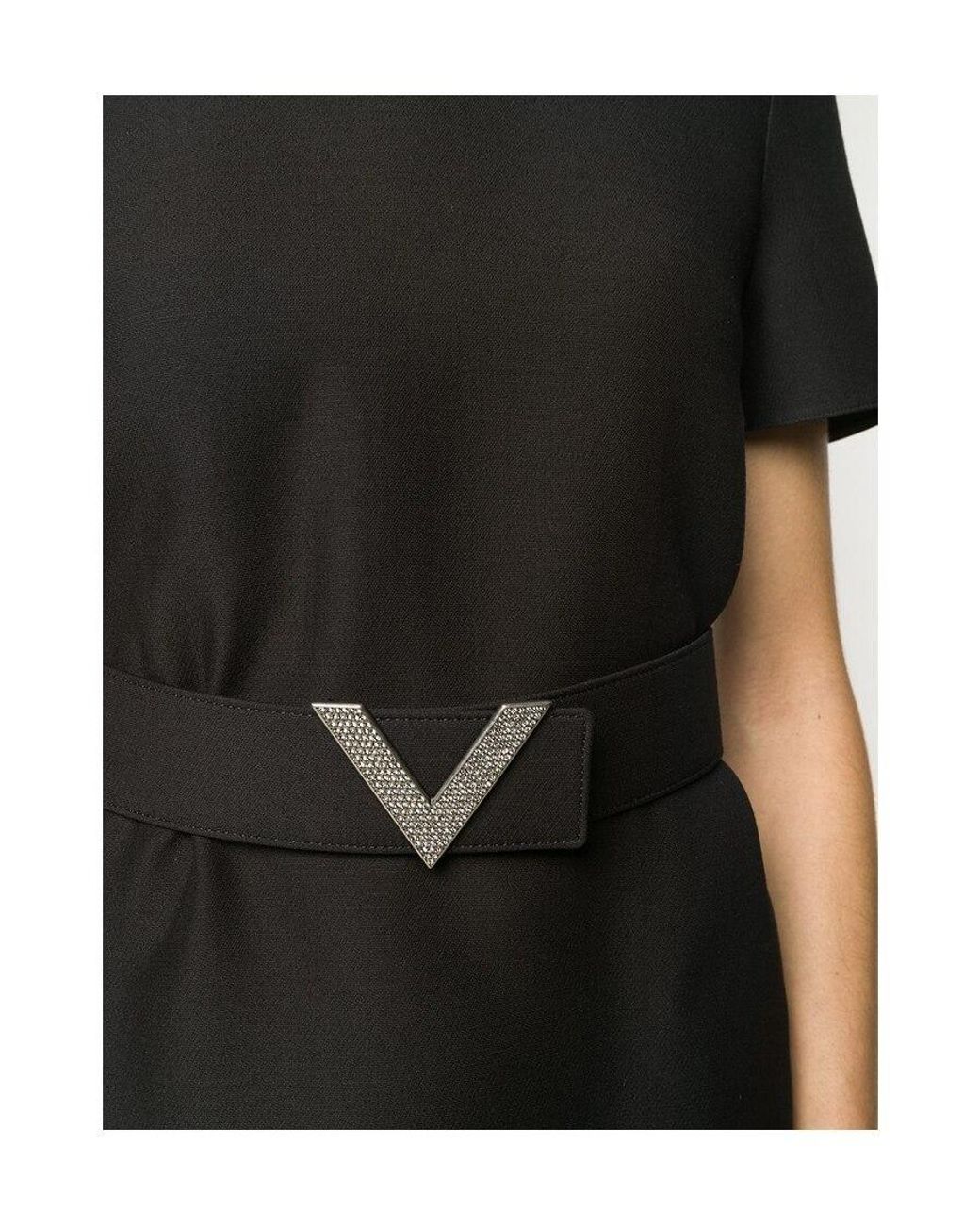 Valentino Black Logo Dress