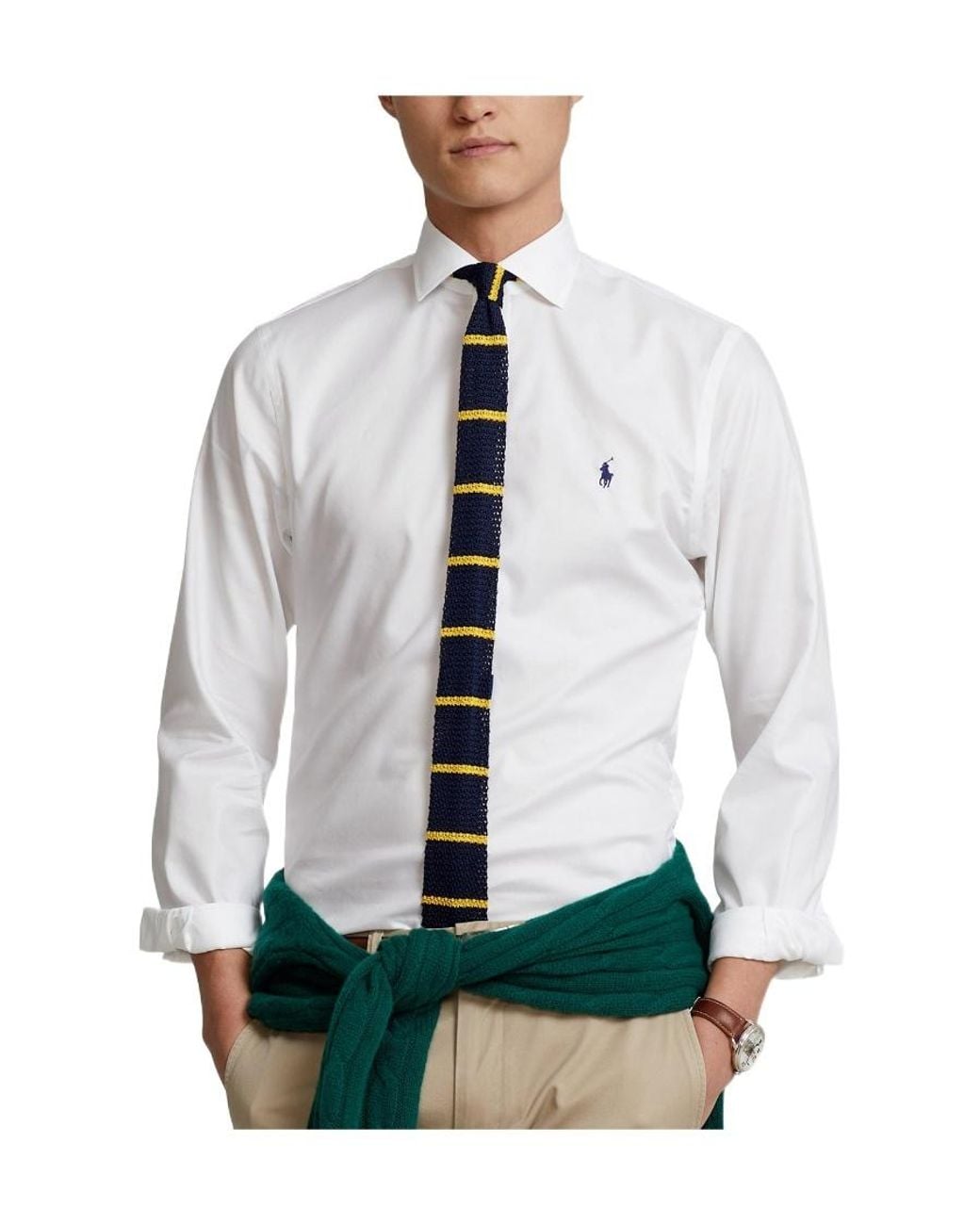 Polo Ralph Lauren White Polo-Pony Cotton Shirt for men