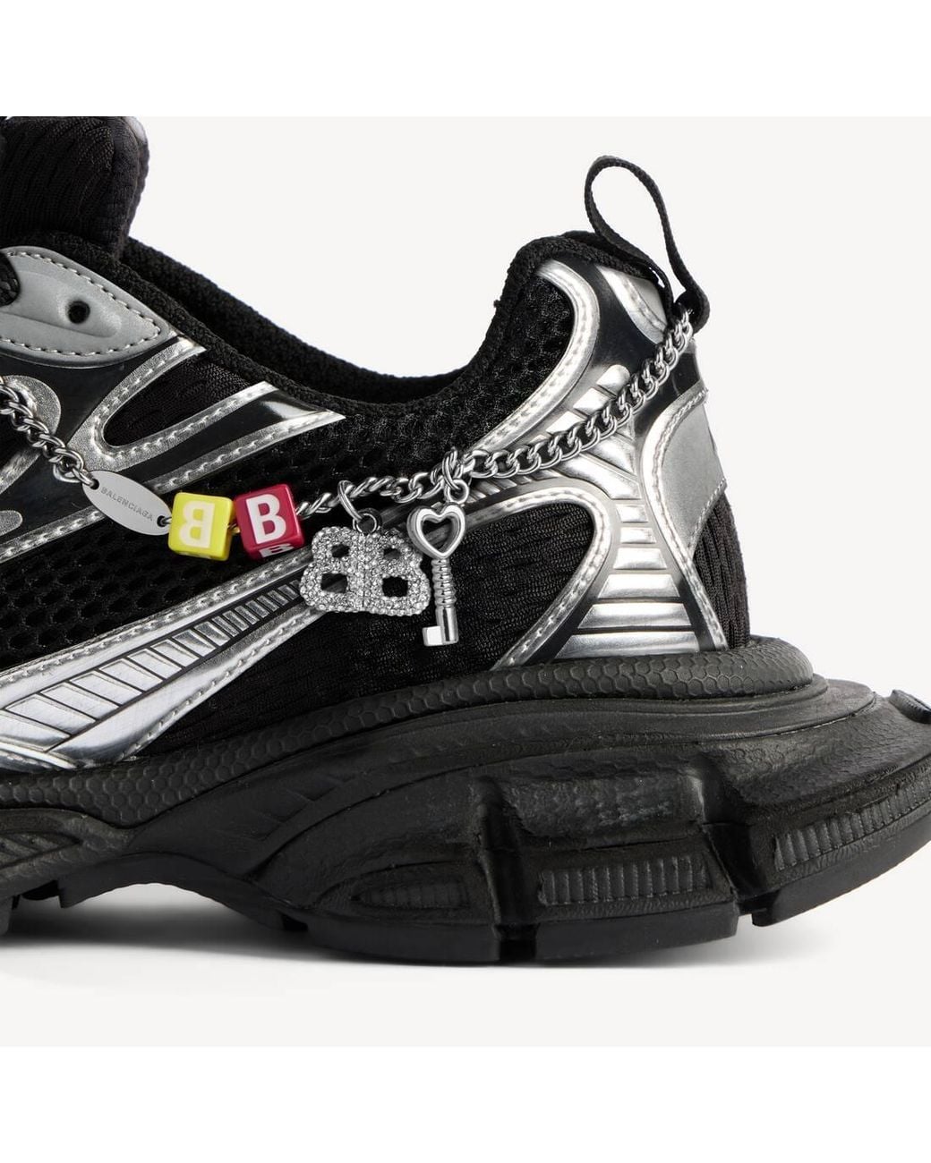 Balenciaga Black 3 Xl Mesh Panel Sneakers