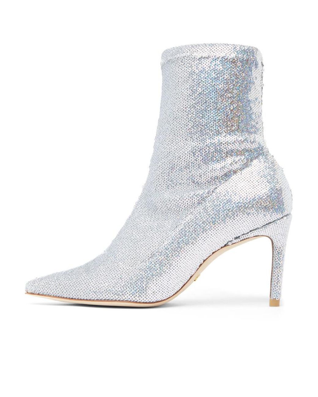 Stuart Weitzman White Holographic-Effect 160Mm Boots