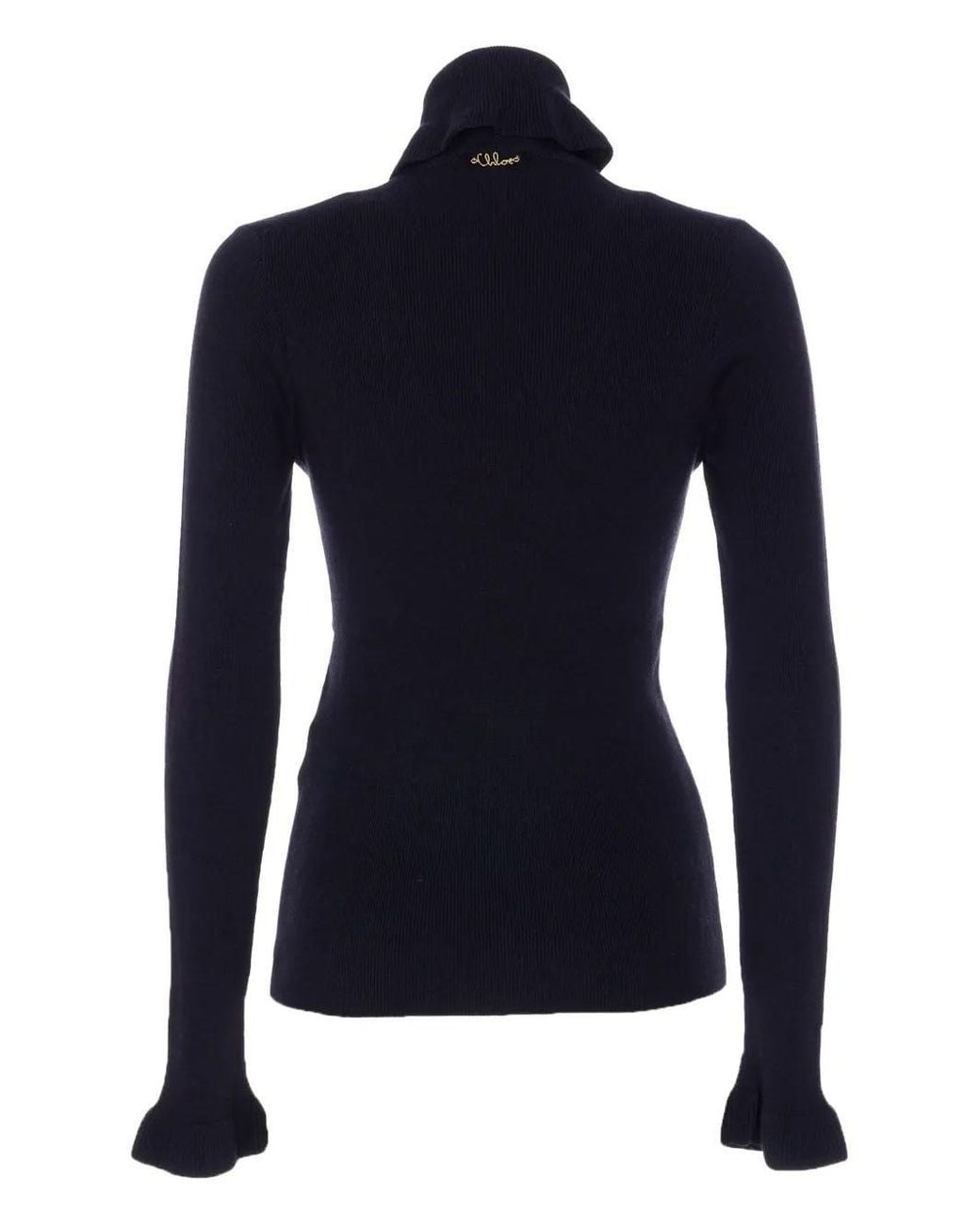 Chloé Blue Turtleneck Sweater