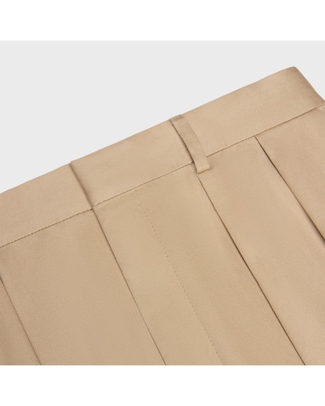 Céline Natural Pleated Trousers for men