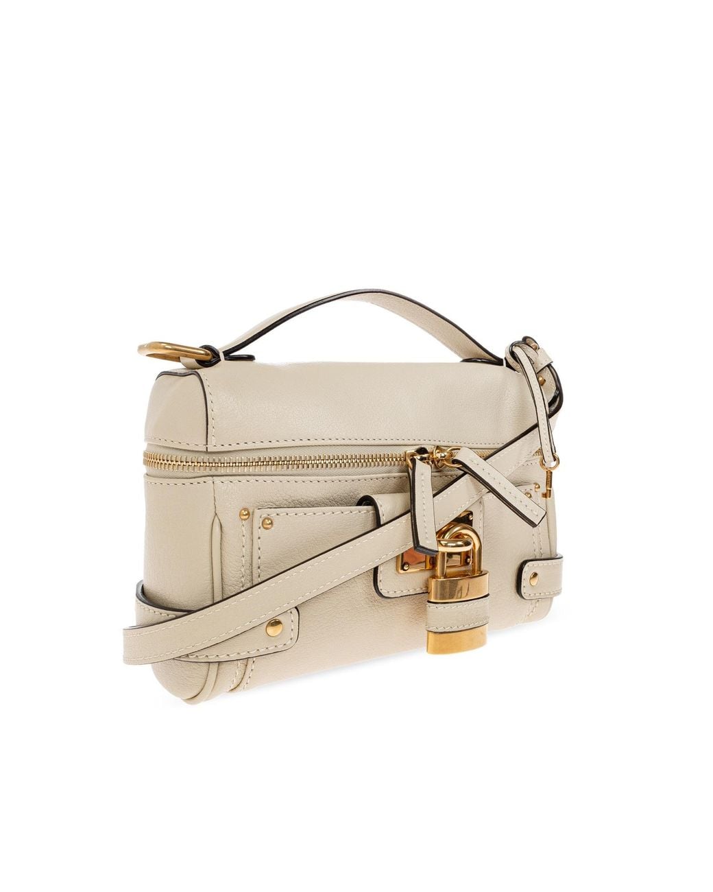 Chloé Natural Chloé Paddington Mini Shoulder Bag