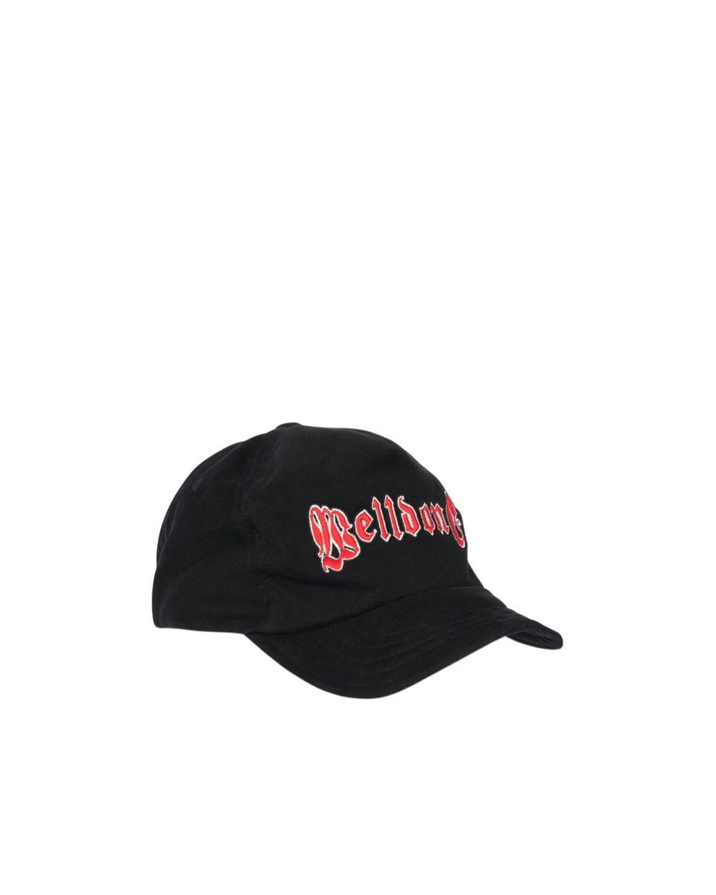 we11done Black Logo Wire Cap for men